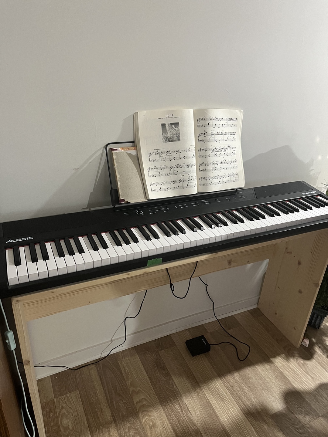 Alesis Concert 88 Key Digital Piano with keyboards stand