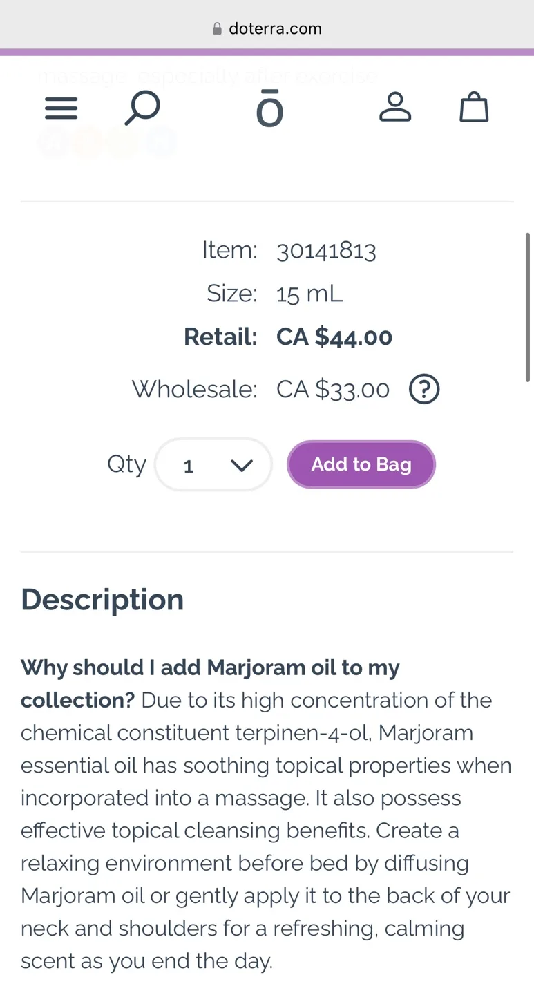 dōTERRA Tea Tree & Marjoram Oils image indicator(2)