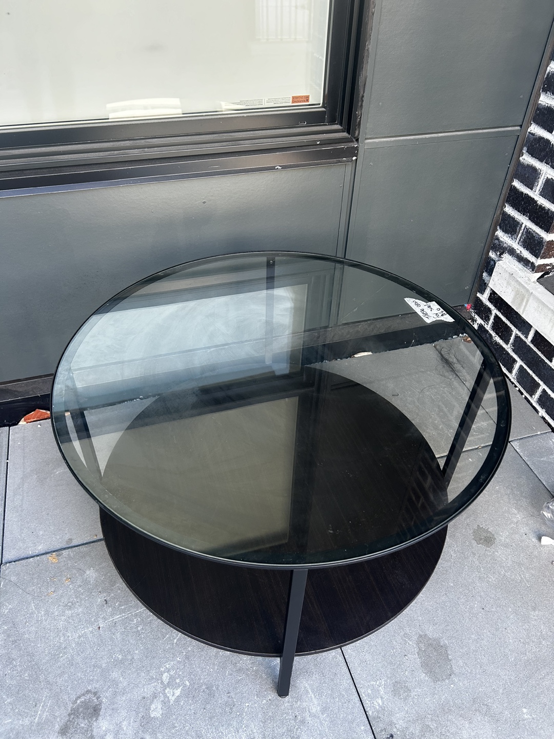 Glass and Black Coffee Table - photo 5