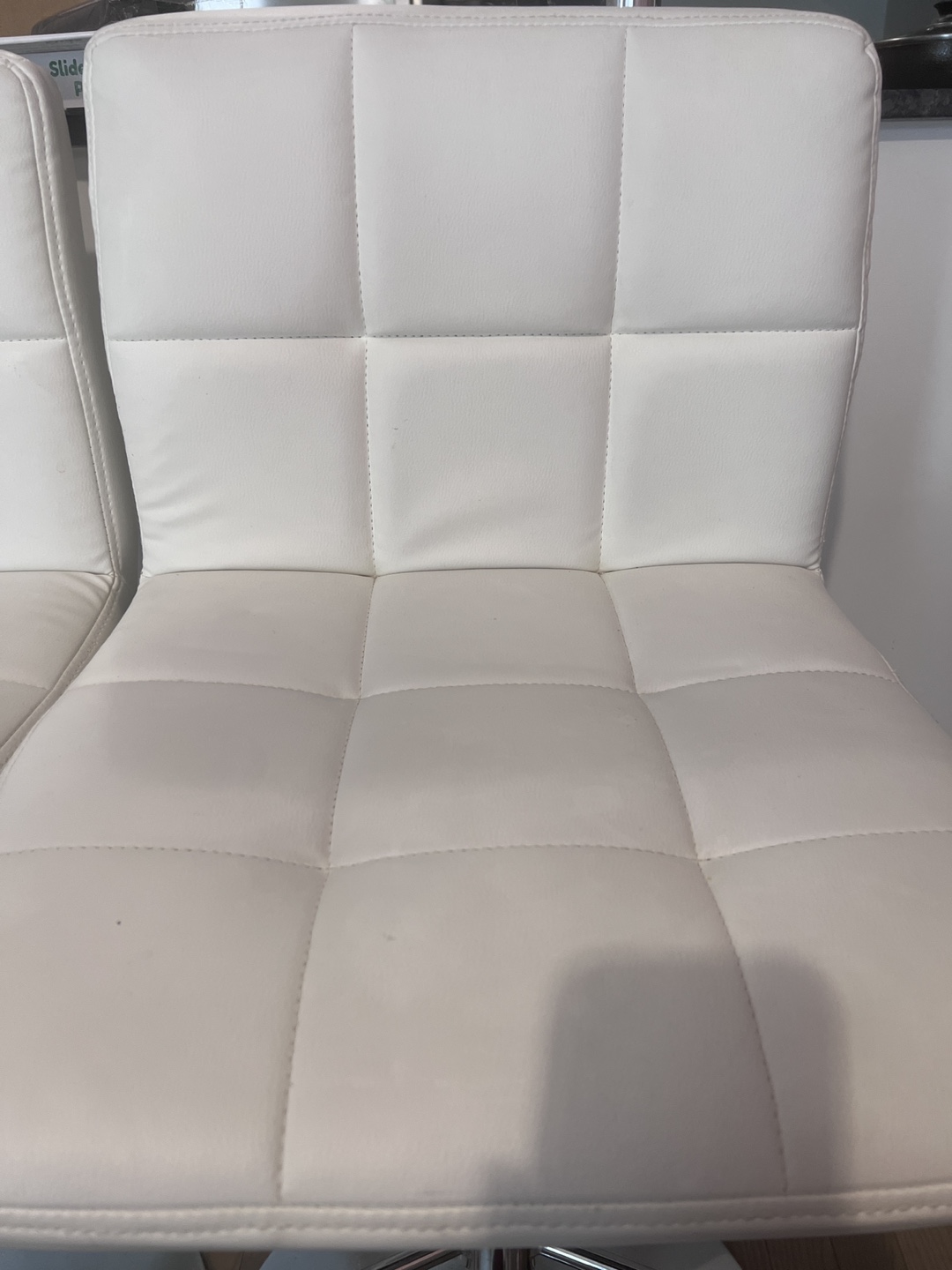 2 White Bar Stools - photo 5
