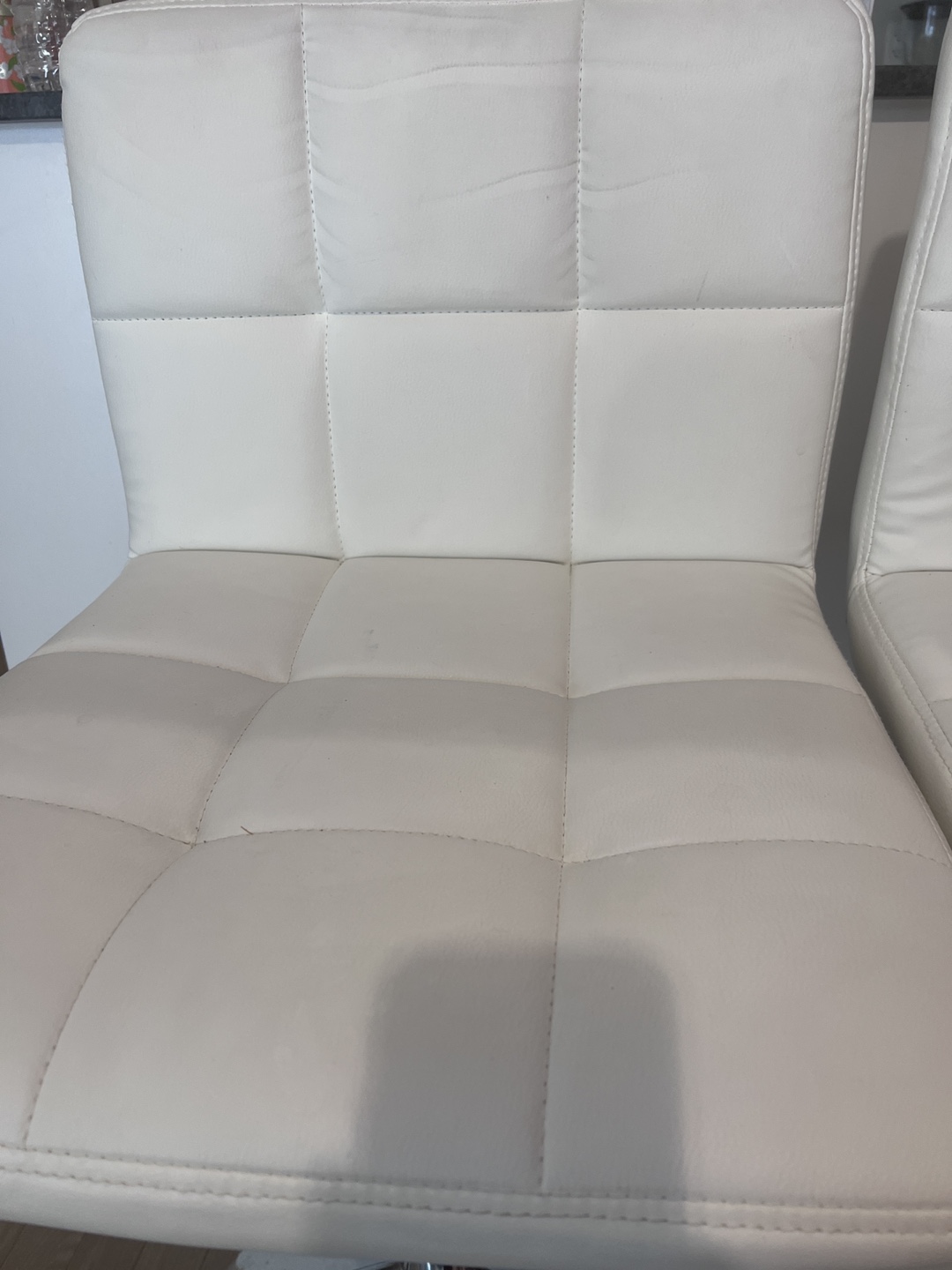 2 White Bar Stools - photo 3