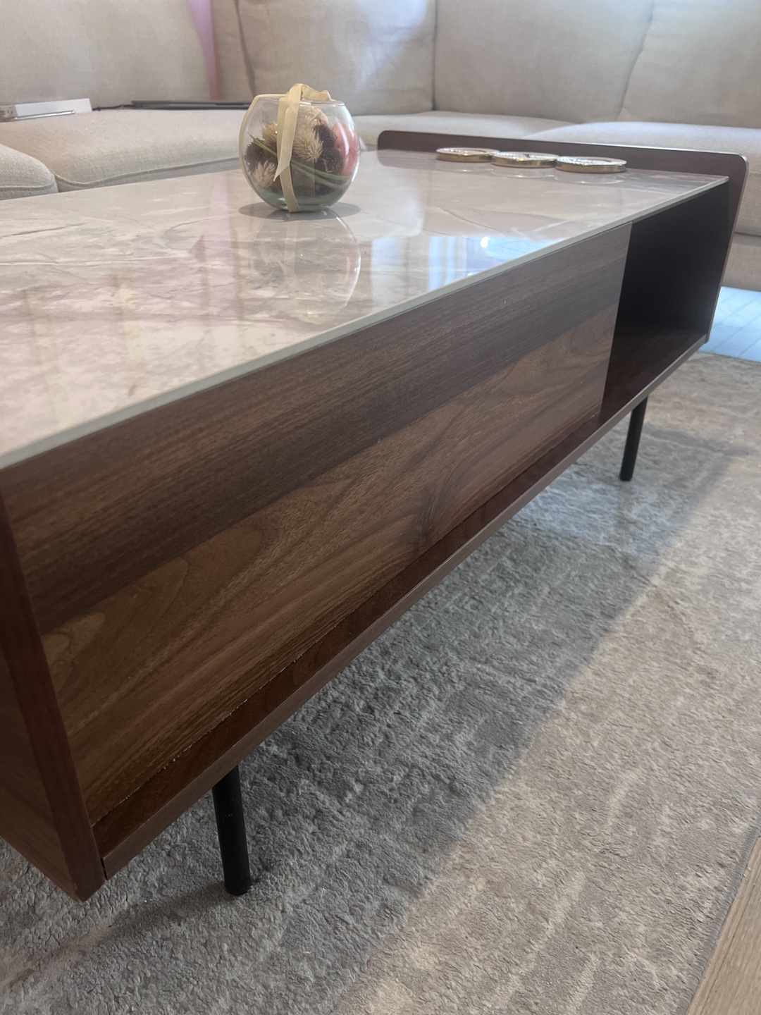 Modern Marble Top Coffee Table - photo 3