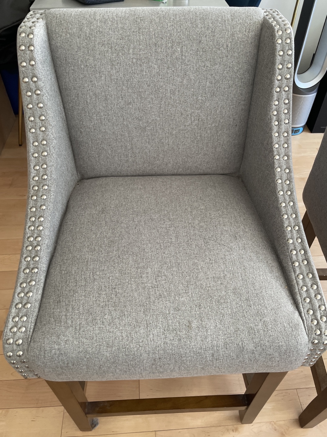 Set of Two Upholstered Bar Stools - photo 2