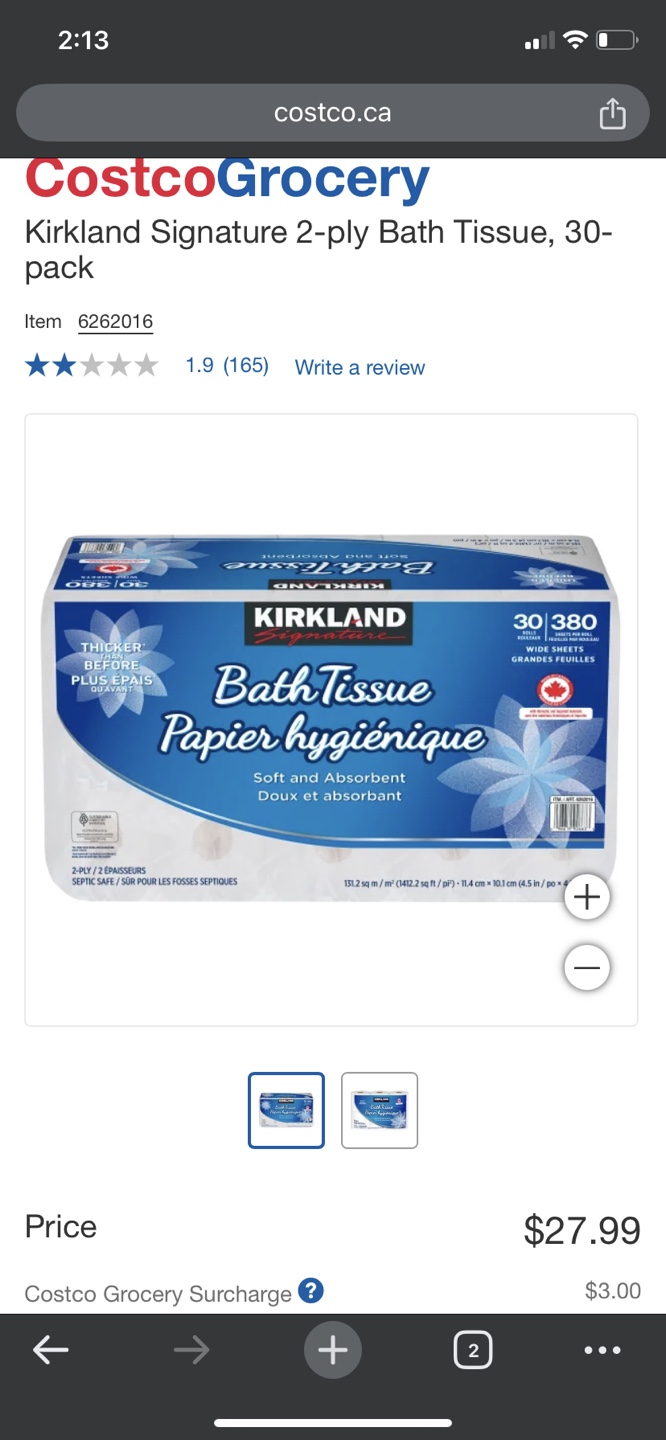 Kirkland Signature Bath Tissue 24 rolls - photo 2