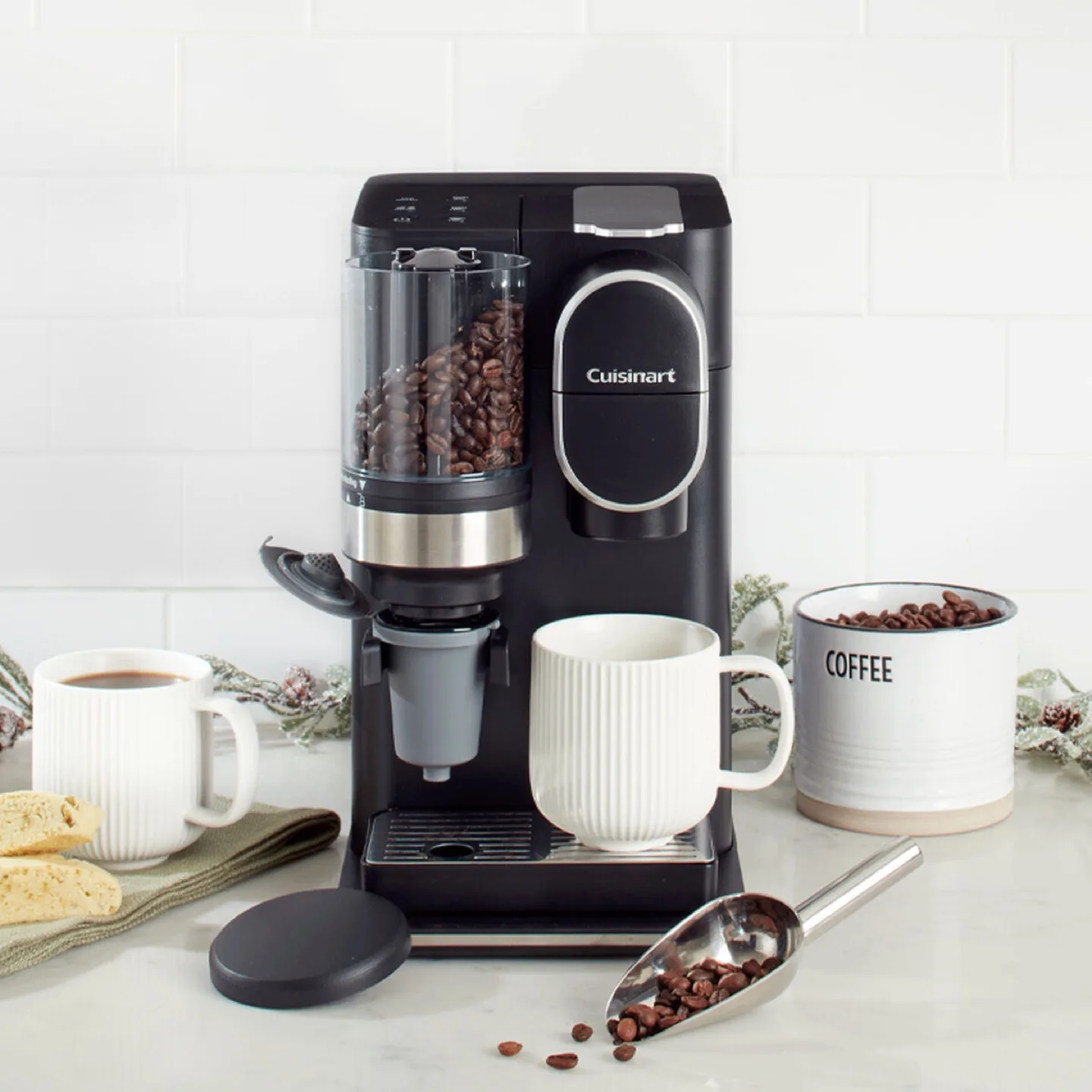 #FREE PODS! Cuisinart Gourmet Grind & Brew & Pod Coffee Machine image indicator(4)