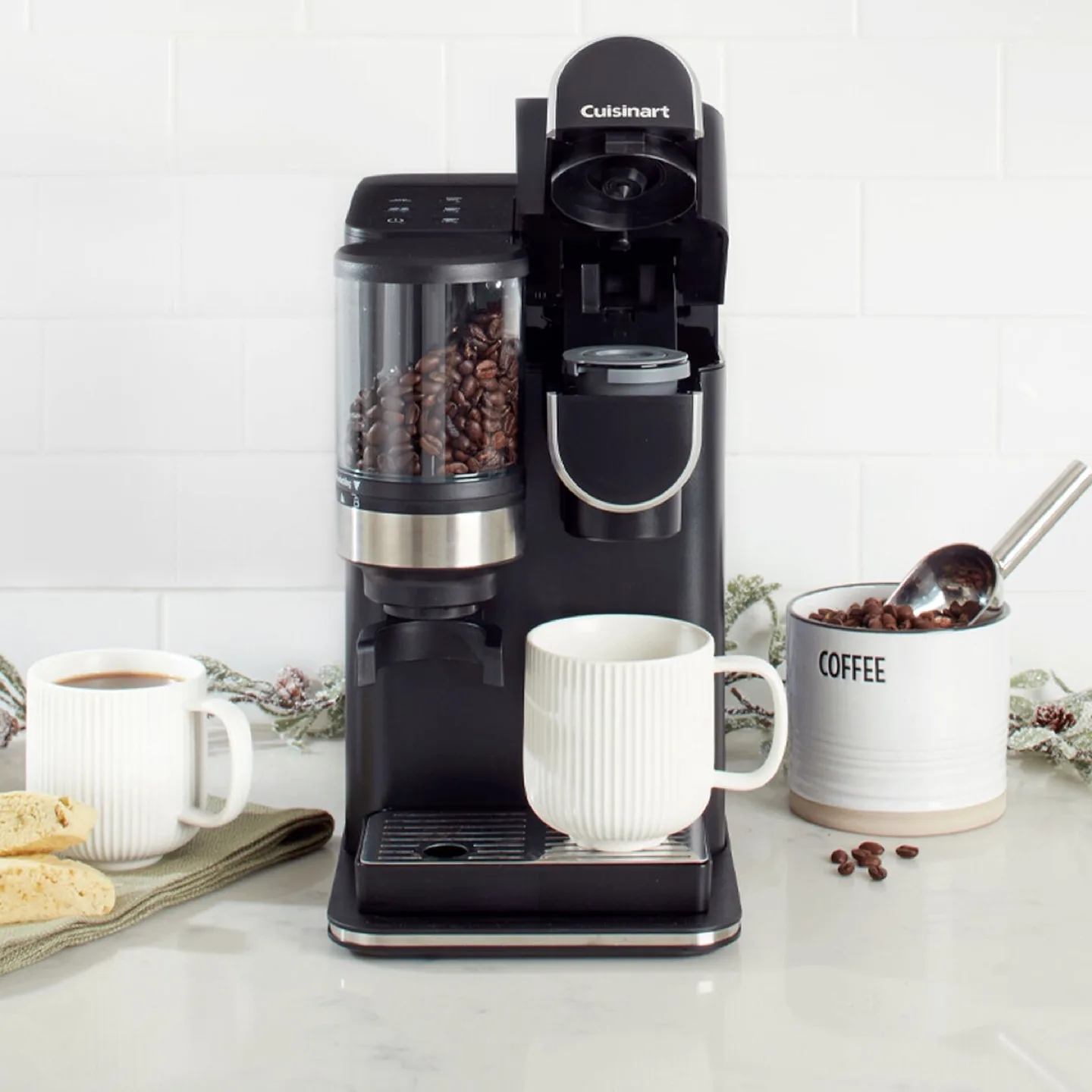 #FREE PODS! Cuisinart Gourmet Grind & Brew & Pod Coffee Machine image indicator(3)