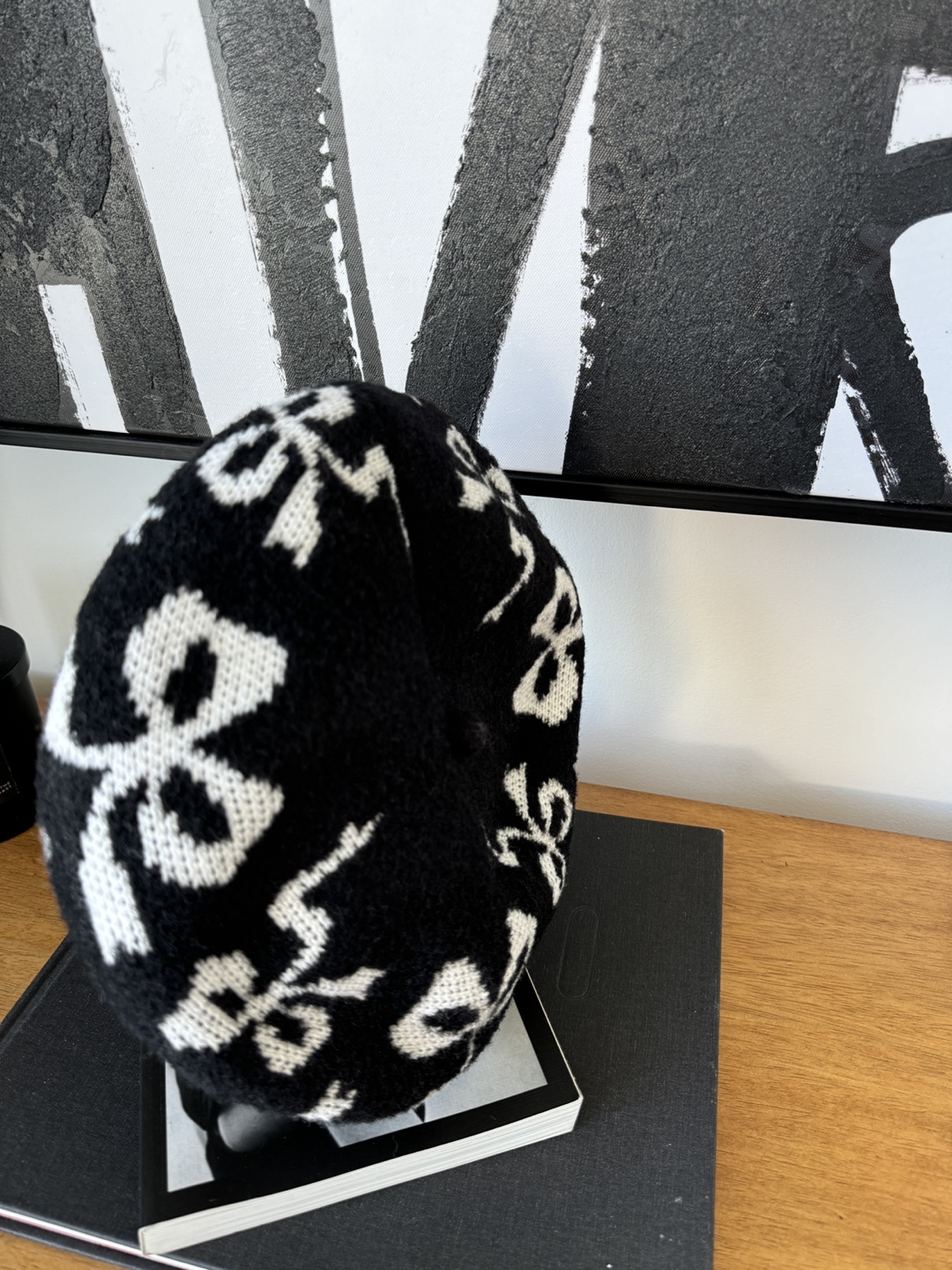 Maeve Anthropologie Black and White Beret - photo 4
