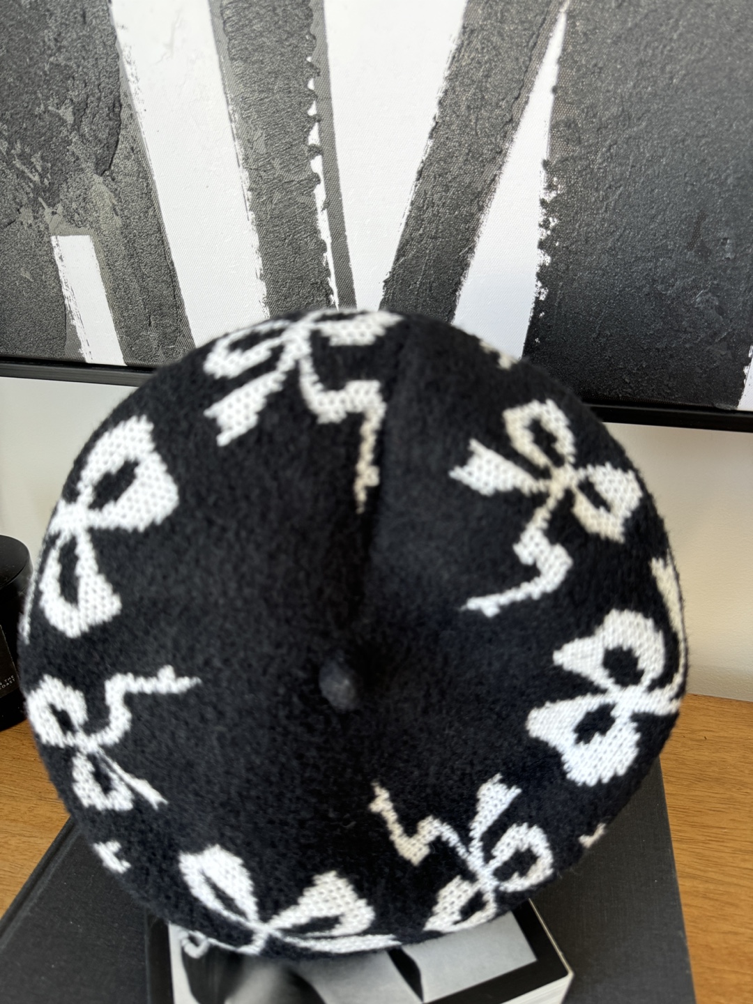 Maeve Anthropologie Black and White Beret - photo 5