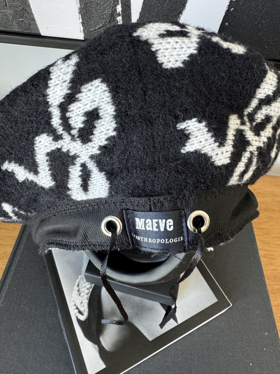 Maeve Anthropologie Black and White Beret - photo 3