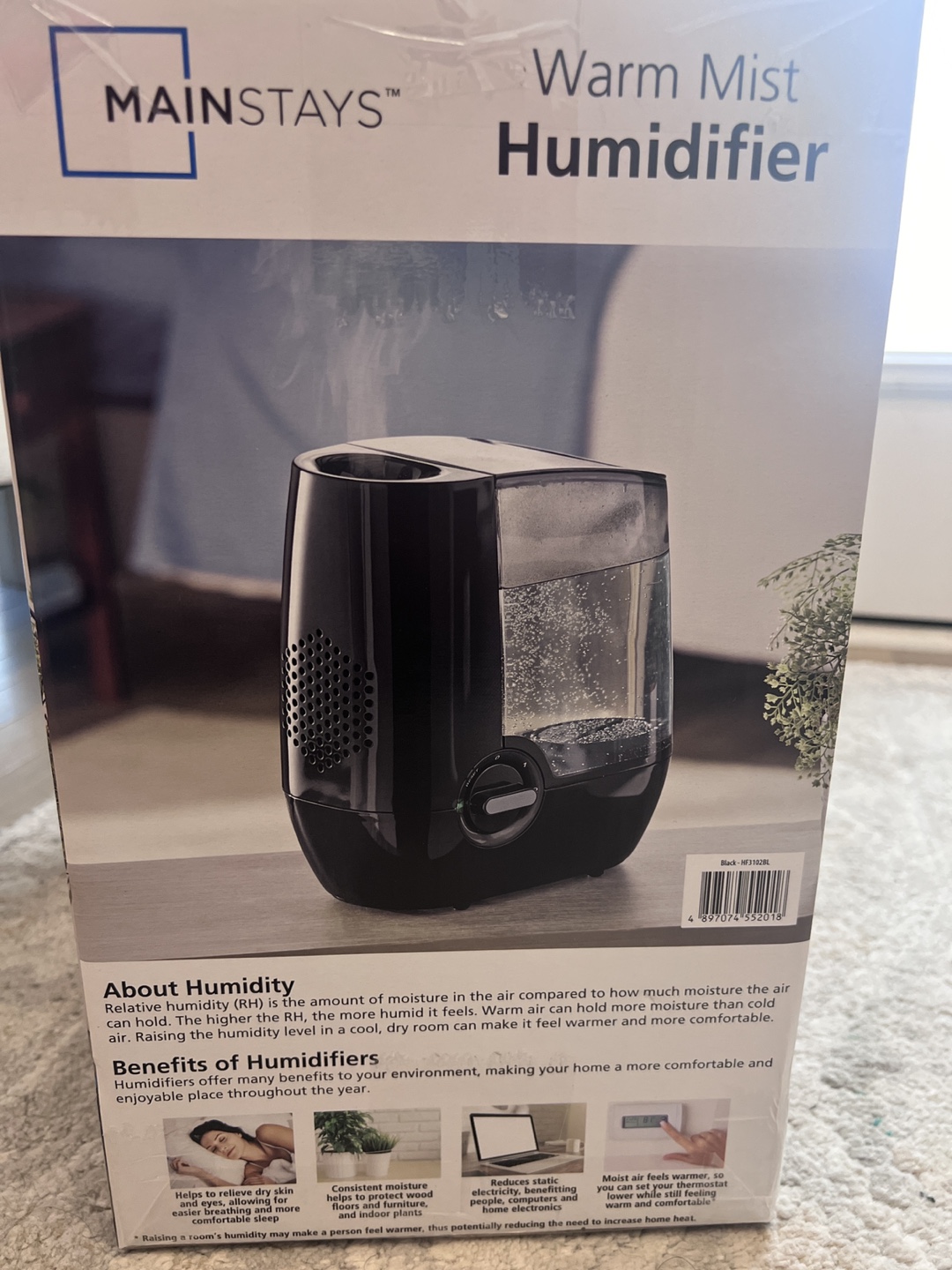 Mainstays Warm Mist Humidifier - photo 2
