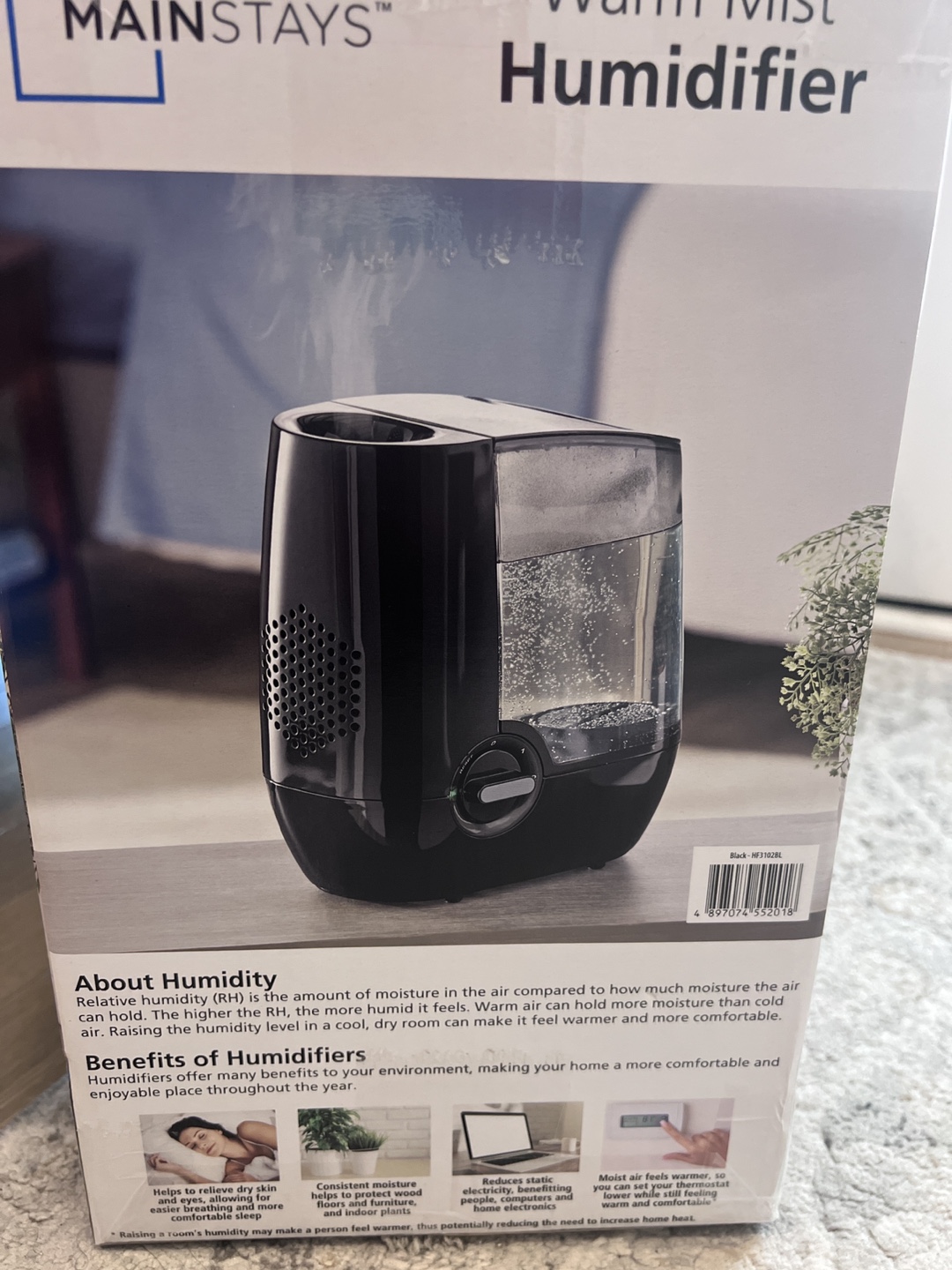 Mainstays Warm Mist Humidifier - photo 3