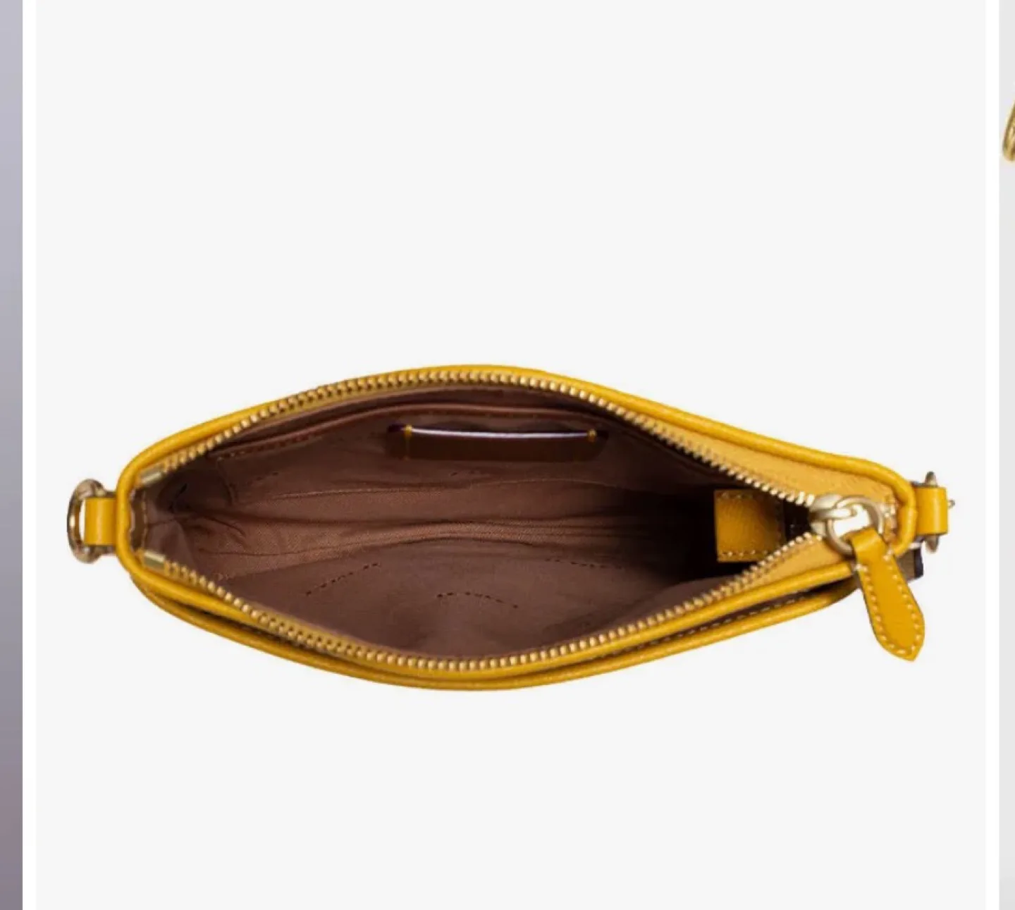 Yellow Coach Kitt Messenger crossbody bag image indicator(3)