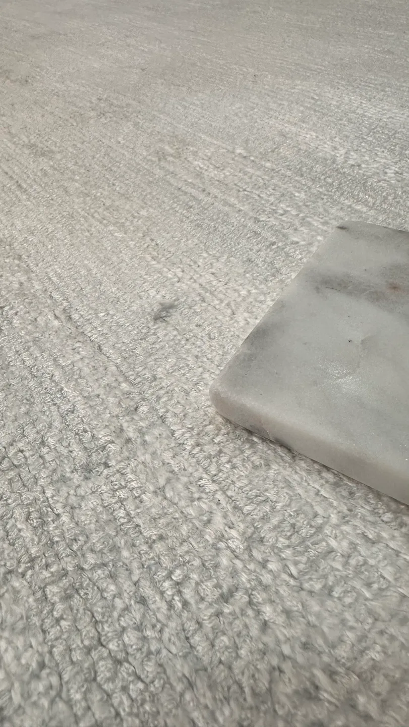 Laval Solid Tip-Sheared Silver Area Rug 6'x9' image indicator(3)