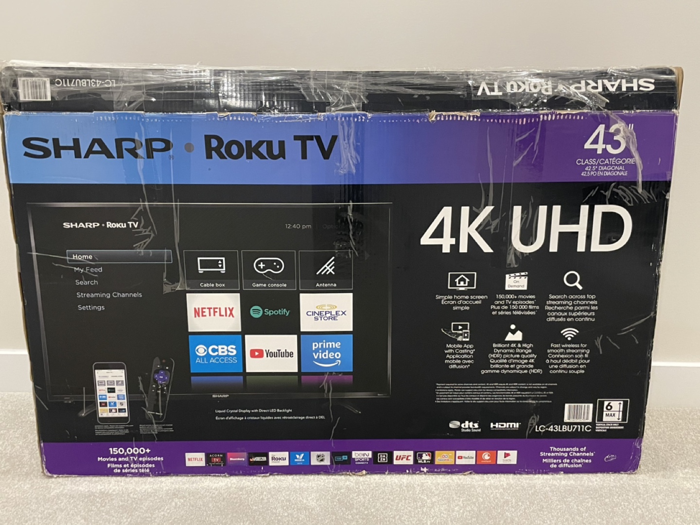Sharp 43 Inch Roku TV 4K UHD - photo 4