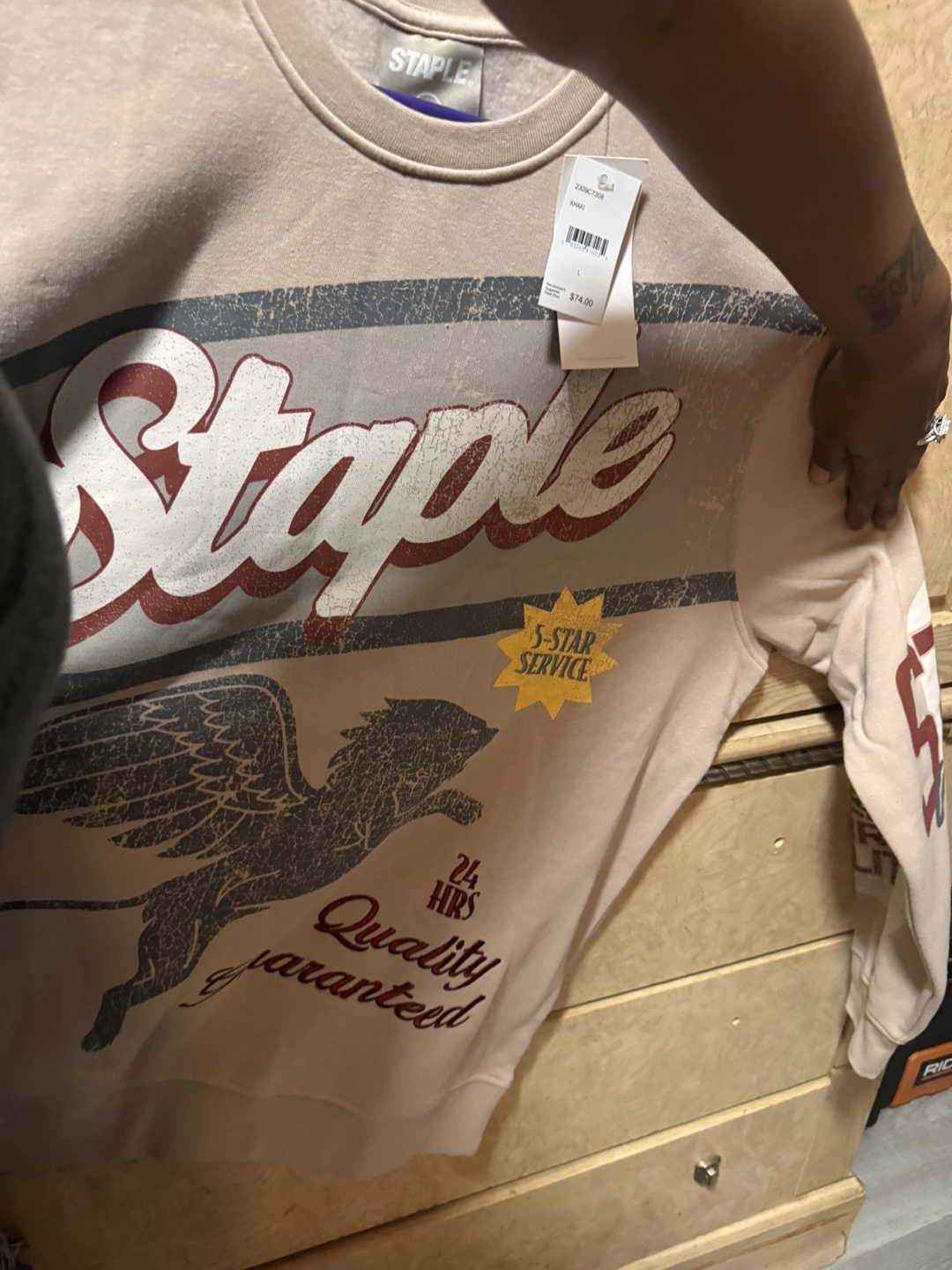 Staple Pigeon 5-Star Service Sweatshirt - photo 2