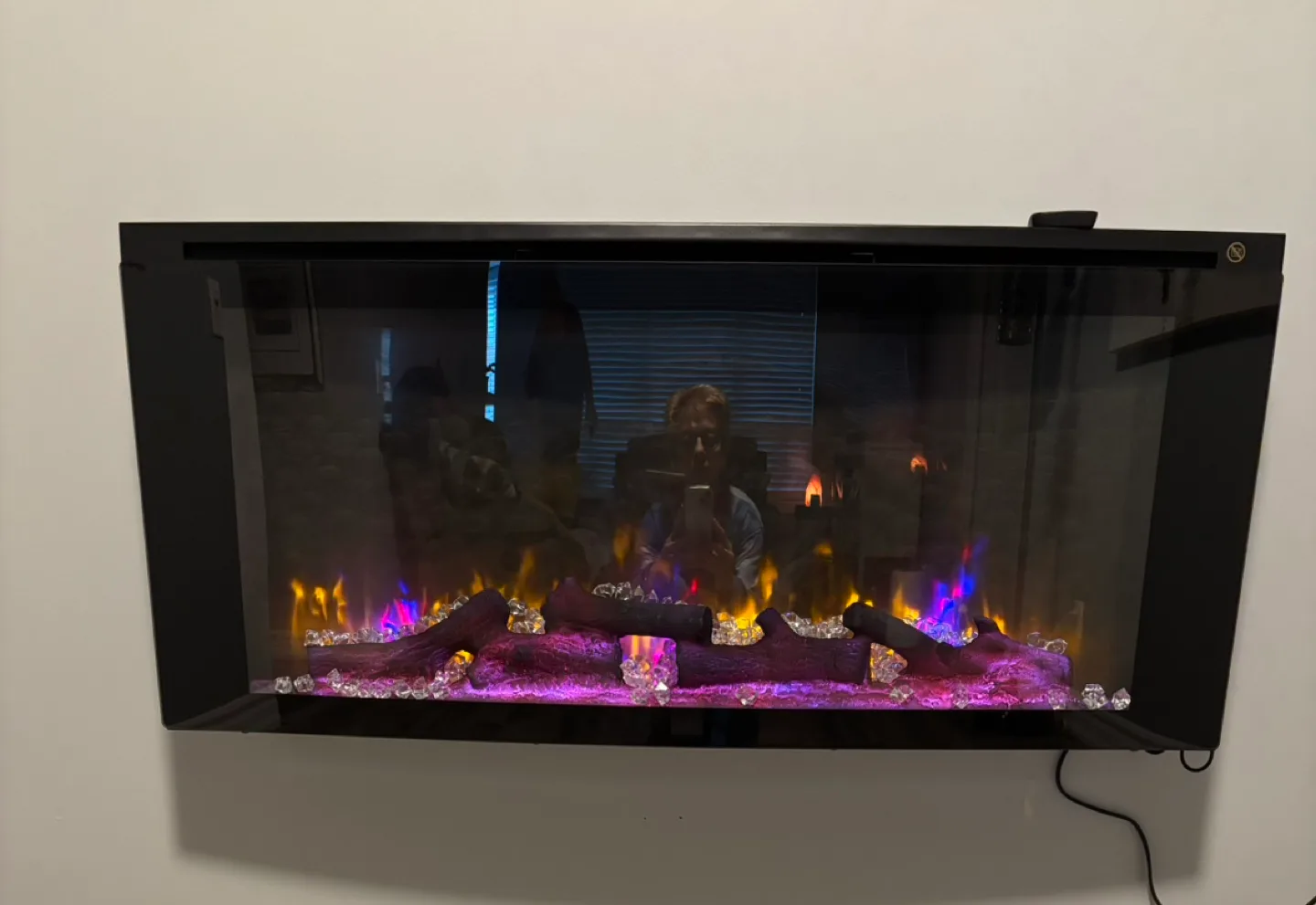 ClassicFlame 106.7 cm (42 in.) Wall Mounted Electric Fireplace thumbnail