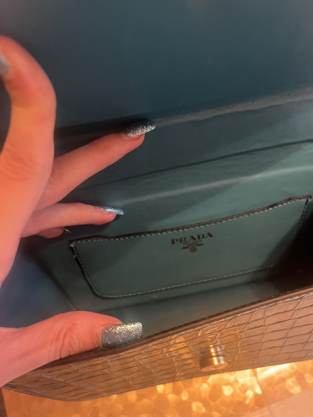 Prada Crocodile print Crossbody Bag - photo 3