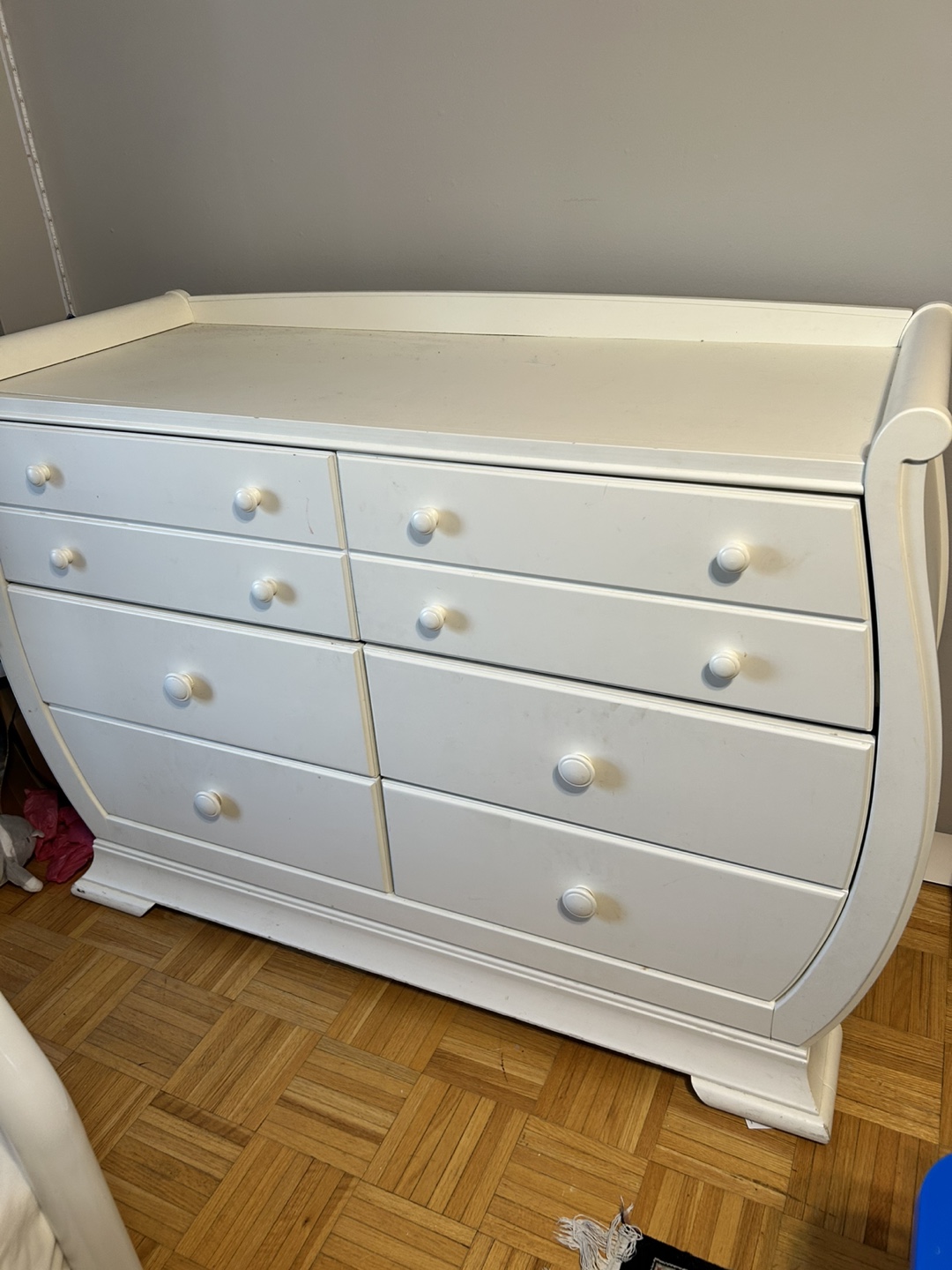 White Dresser with Six Drawers - photo 2