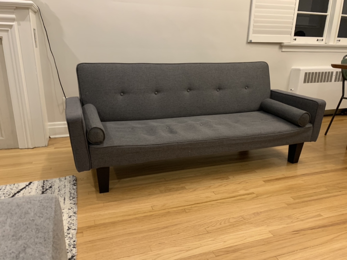 Grey Futon Sofa
