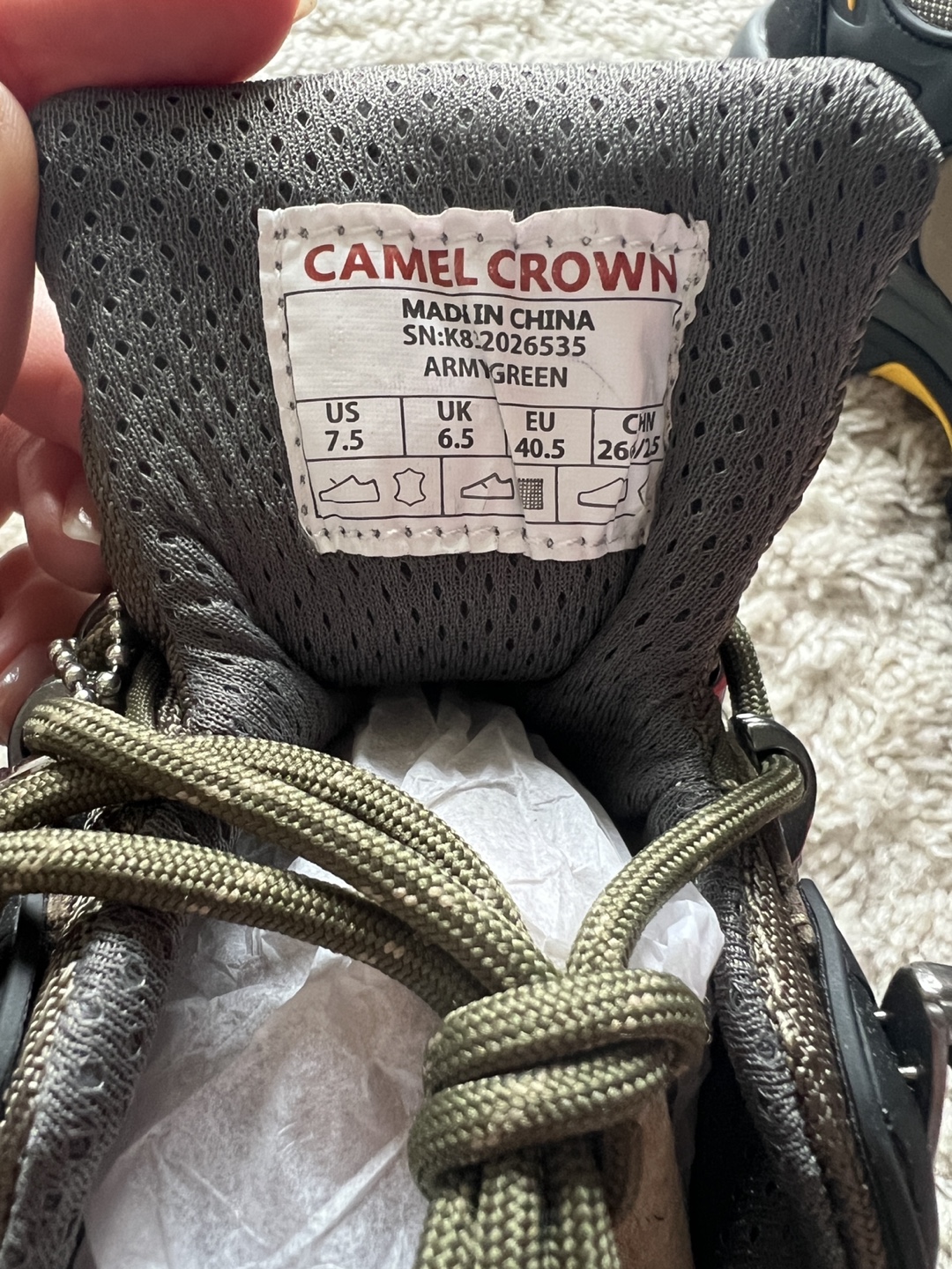 Brand New Camel Crown Hiking Boots Size 7.5 US - photo 2