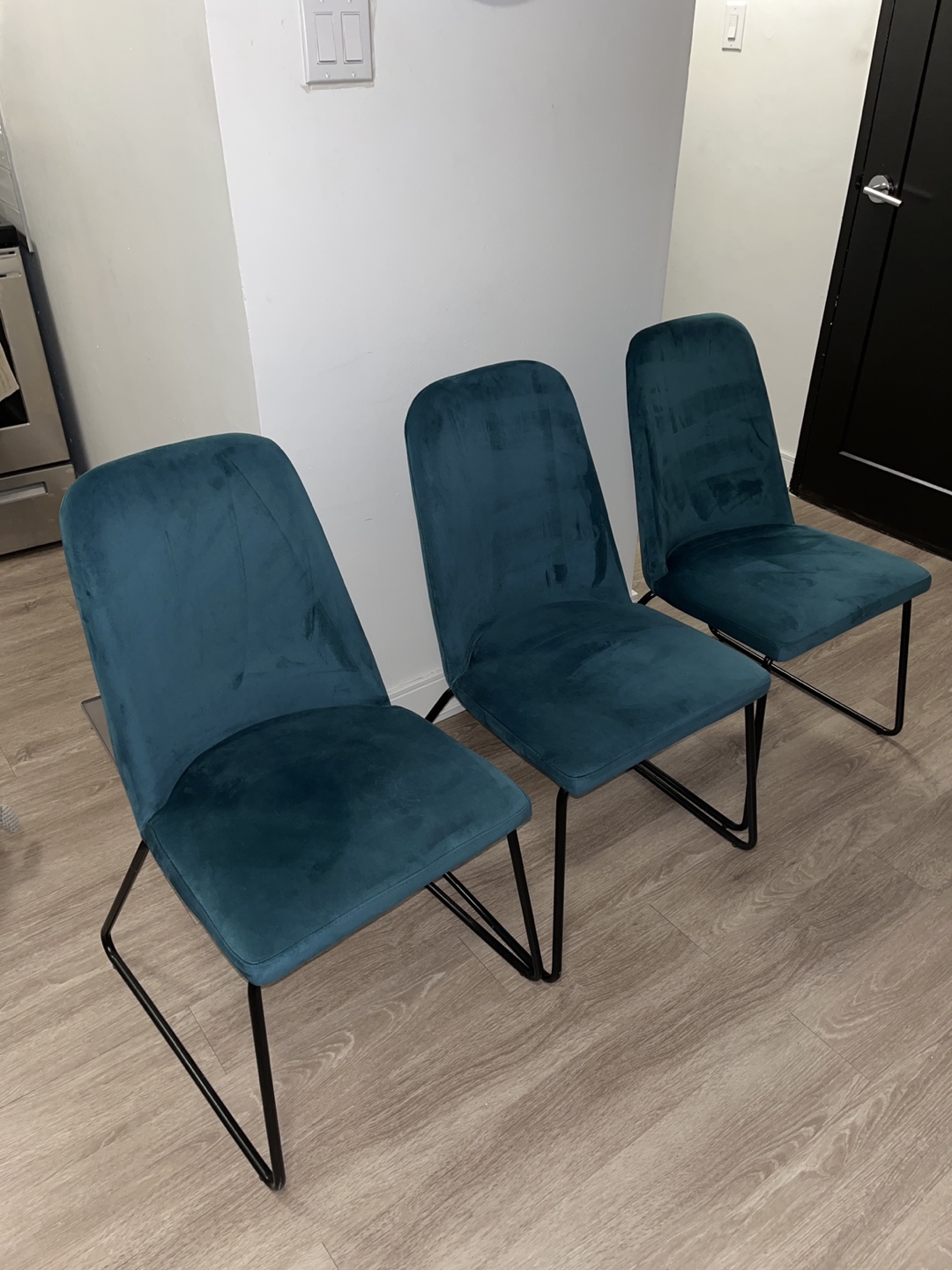 Teal Velvet Dining Chairs