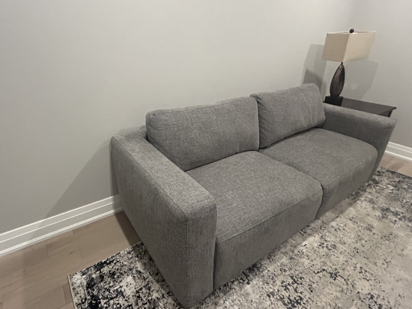 KORT & CO. Charcoal Grey Chenille Sofa - photo 3