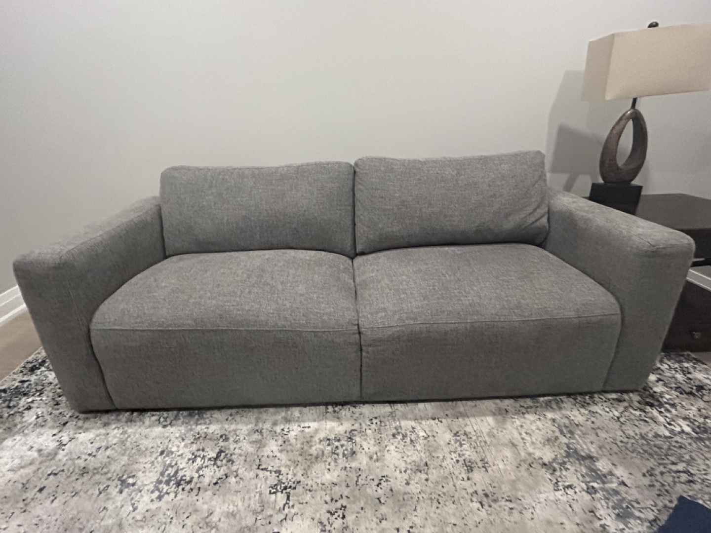 KORT & CO. Charcoal Grey Chenille Sofa - photo 2
