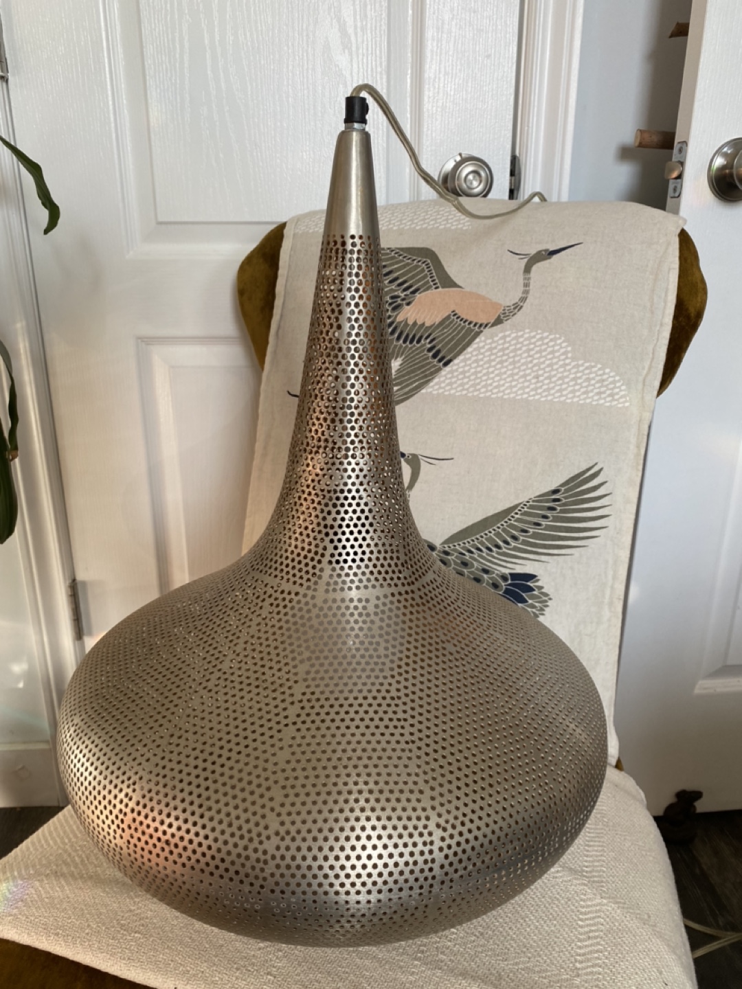 Silver Metal Pendant Light