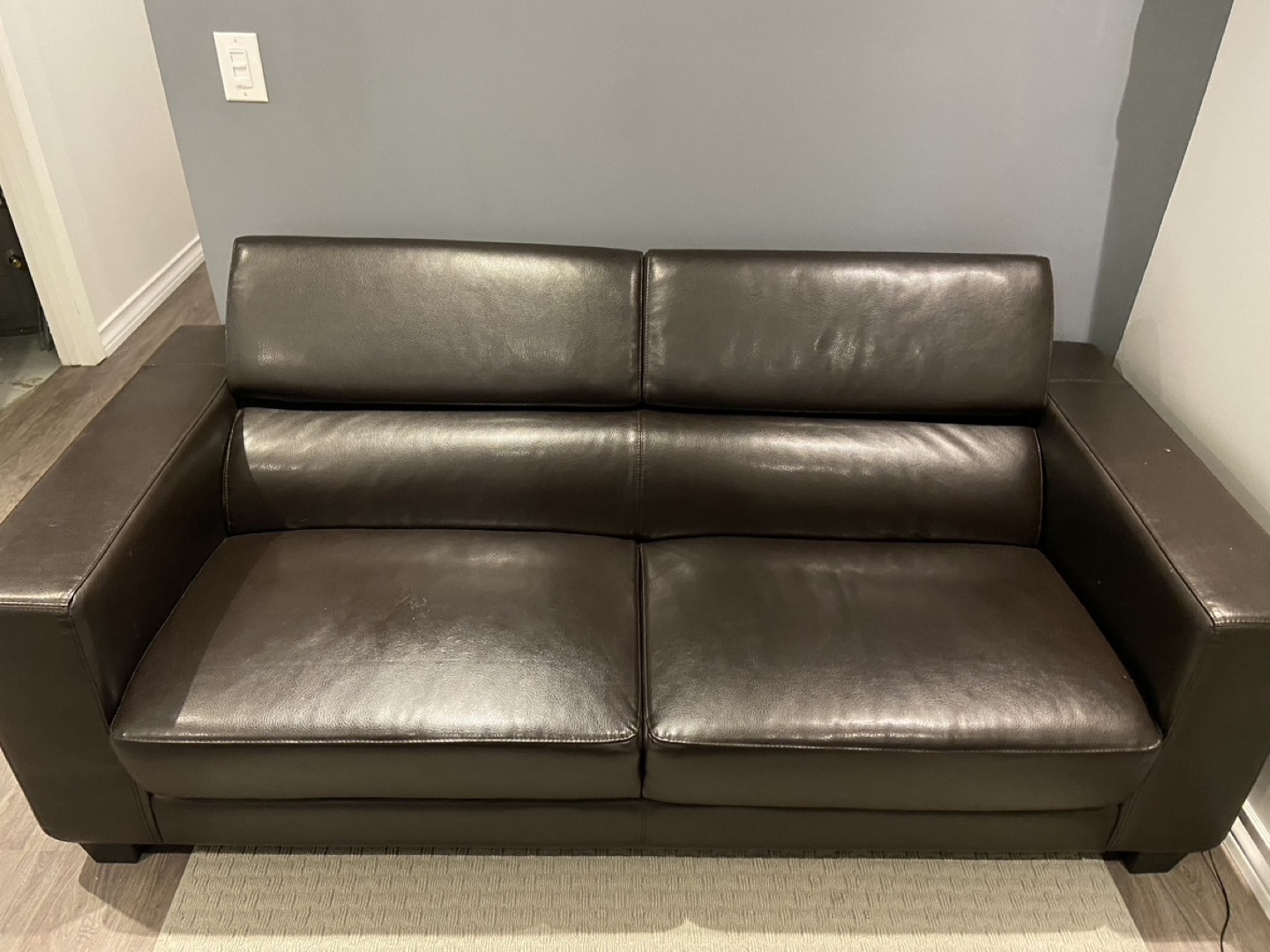 Brown Leather Sofa