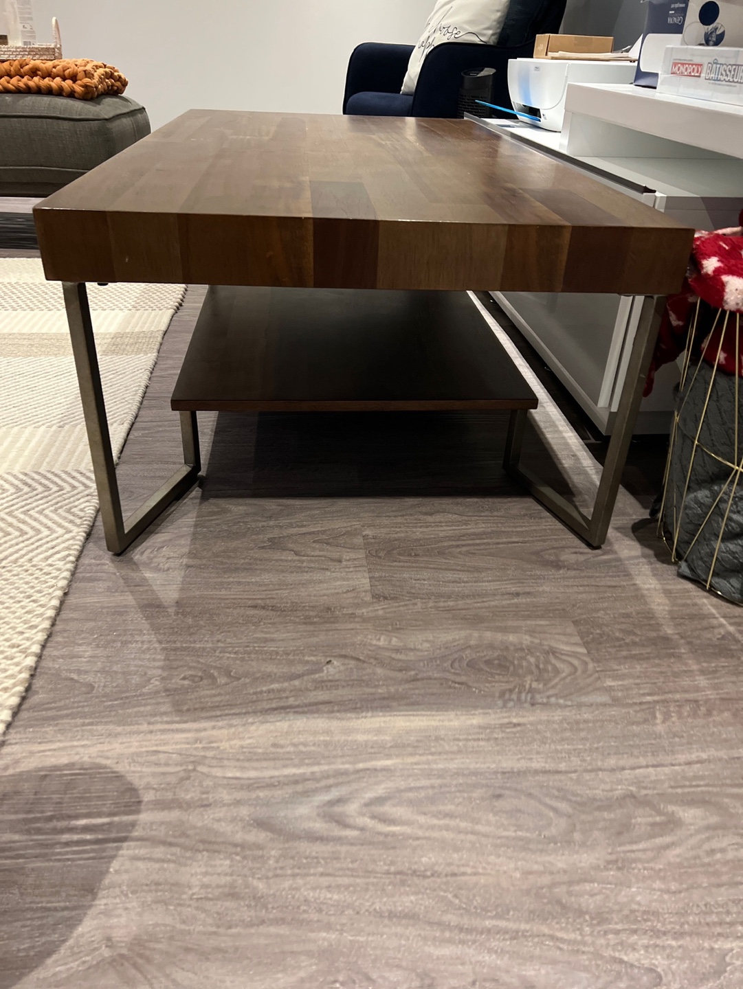 Modern Coffee Table with Lower Shelf