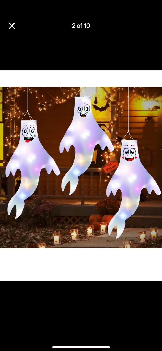 LED Light Up Ghost Decorations image indicator(5)