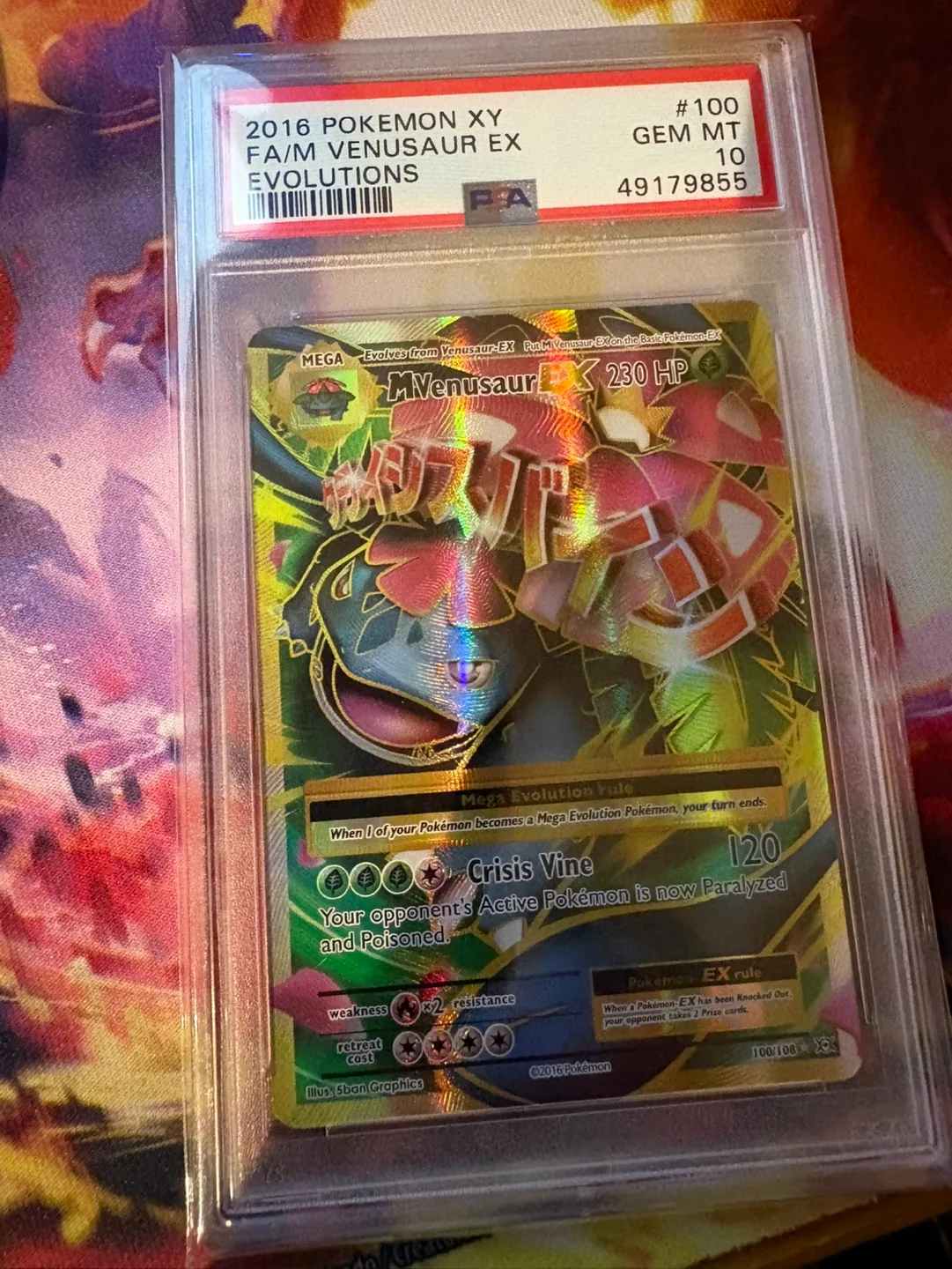 2016 Pokemon XY Evolutions M Venusaur EX 100/108 PSA 10 thumbnail