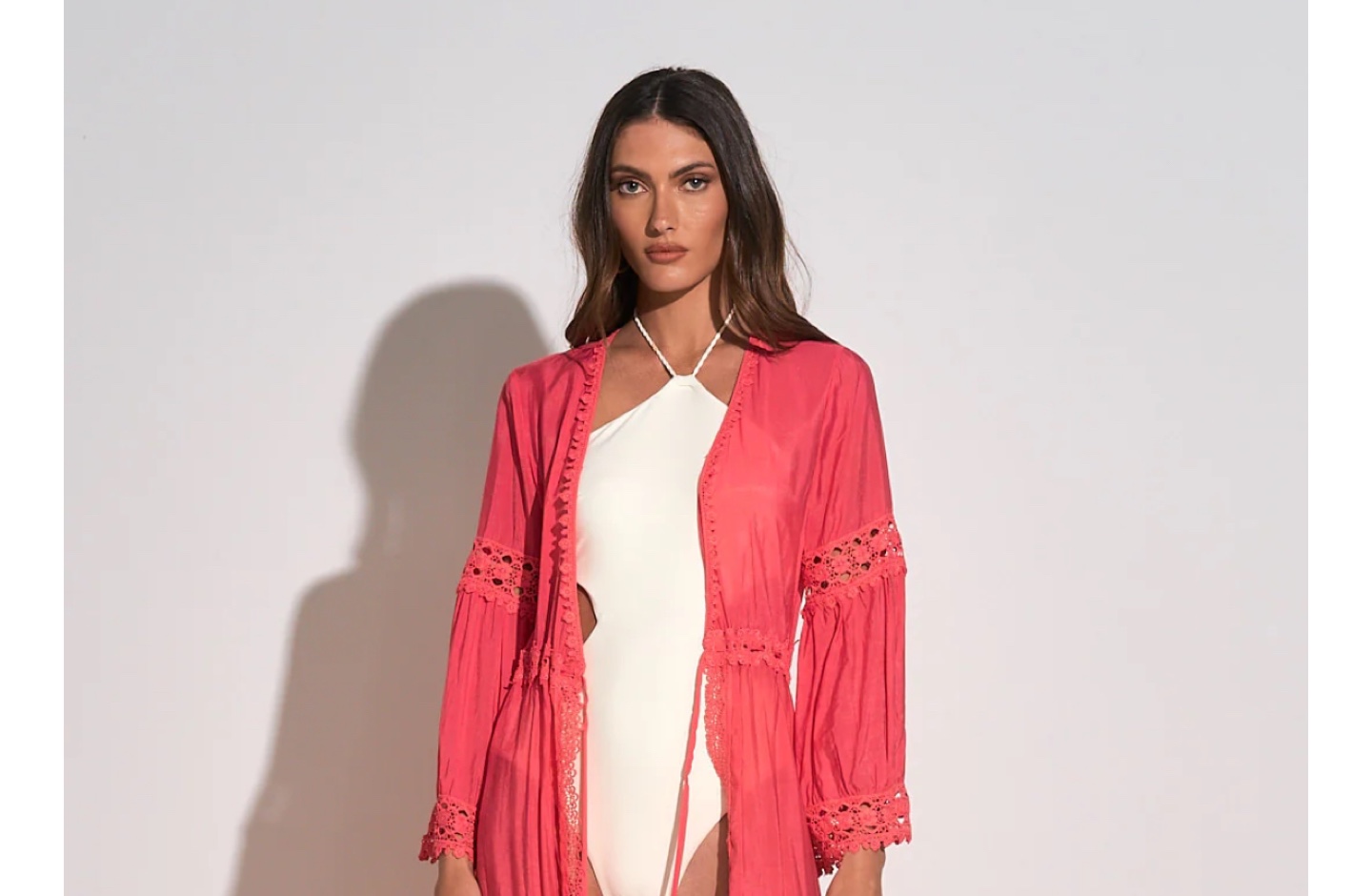 Pink Crochet Beach Cover Up - photo 2