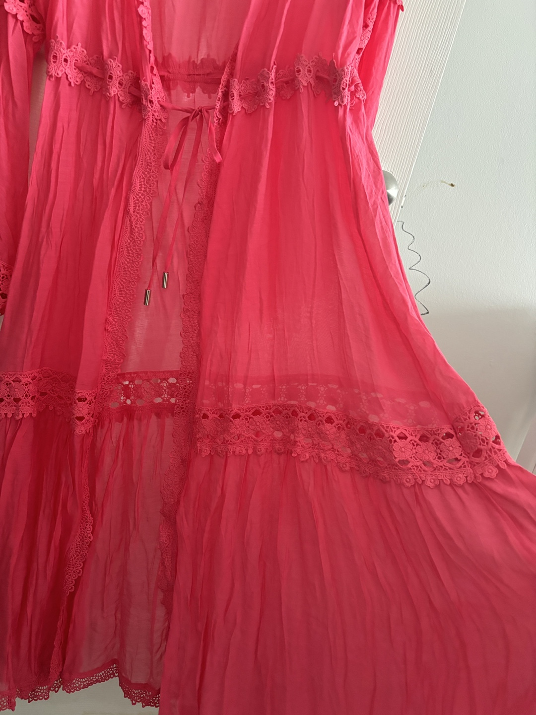 Pink Crochet Beach Cover Up - photo 5