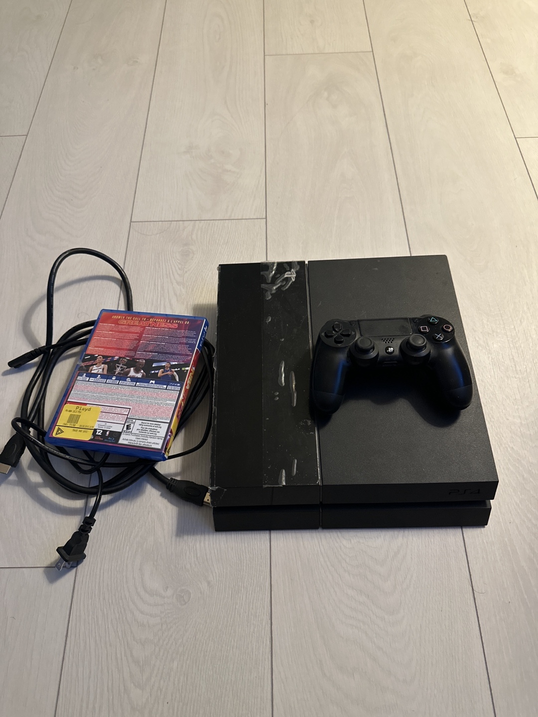 PS4 Console with Controller and Game