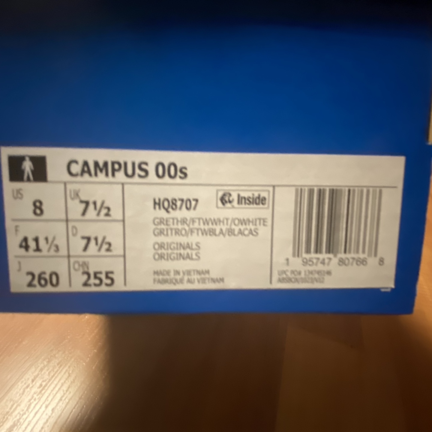 Adidas Campus 00s Size 8 New with box. selling to buy pc - photo 3