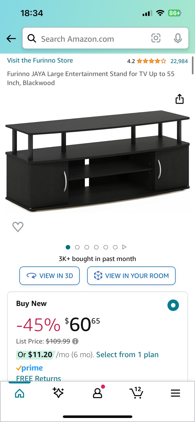TV Stand (Fits 55” TV) - photo 3