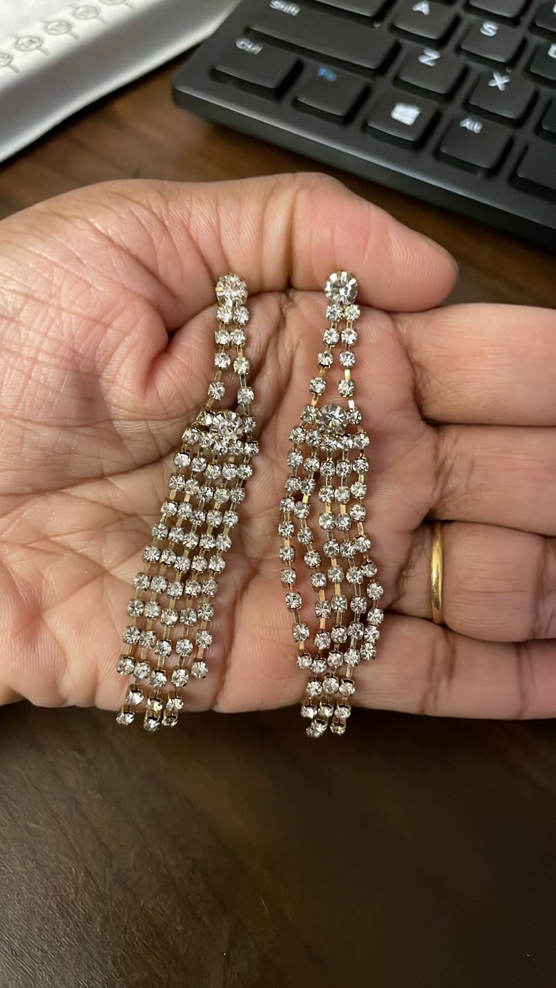 Rhinestone Dangle Earrings