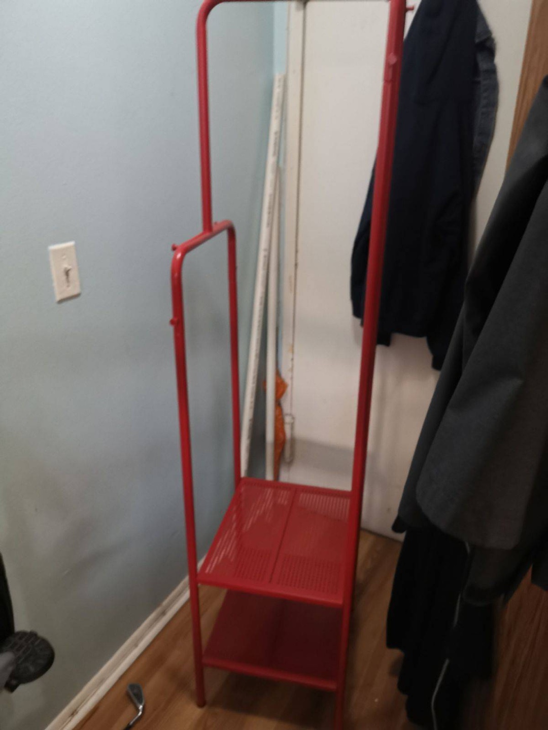 IKEA Red NIKKEBY Clothes Rack - photo 3