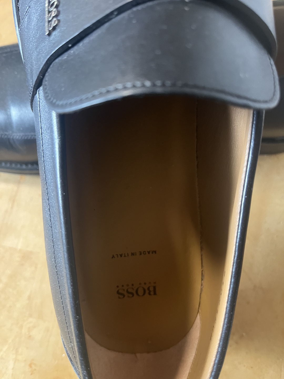 BOSS Hugo Boss Black Leather Loafers - photo 3