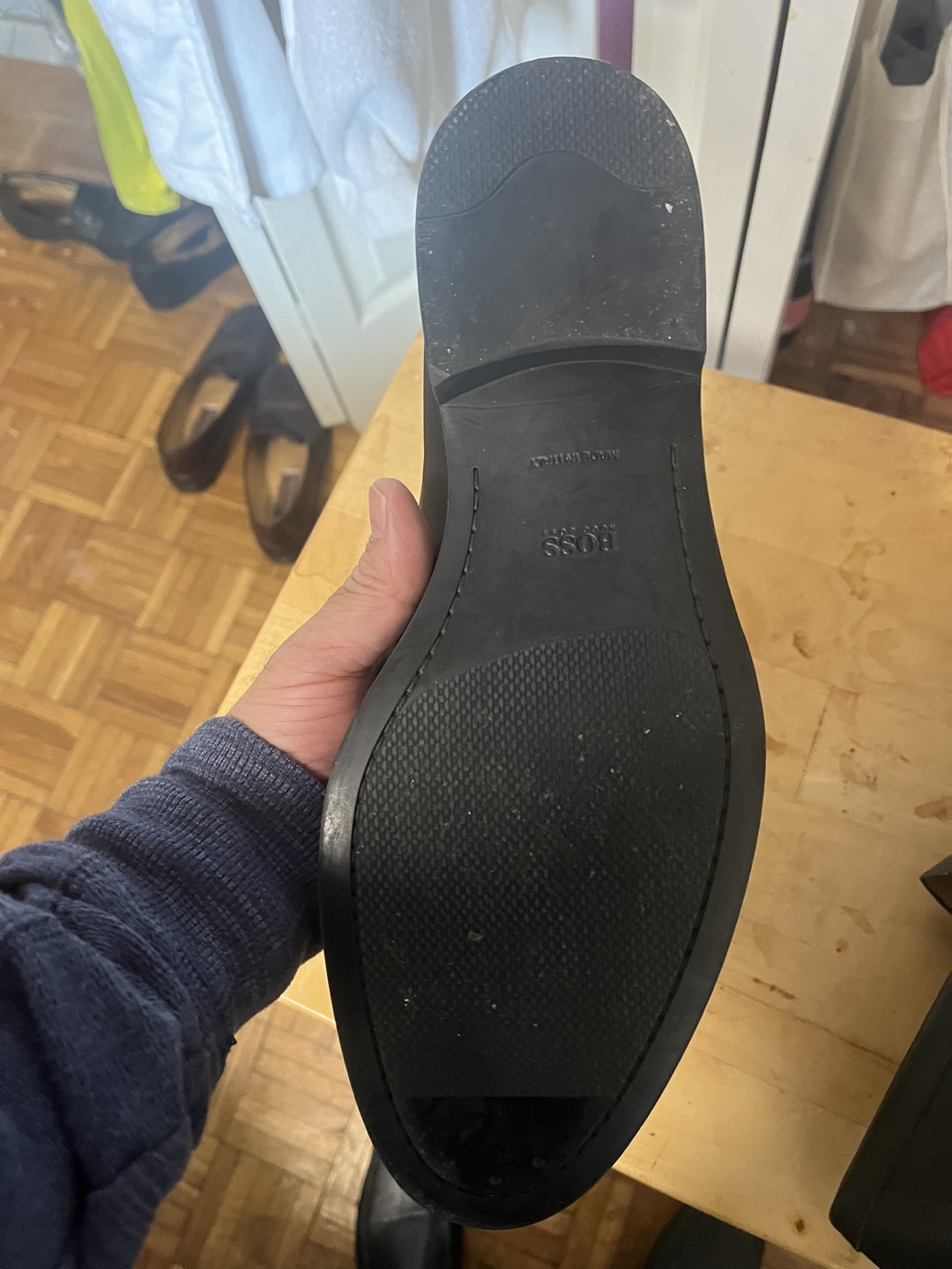 BOSS Hugo Boss Black Leather Loafers - photo 4