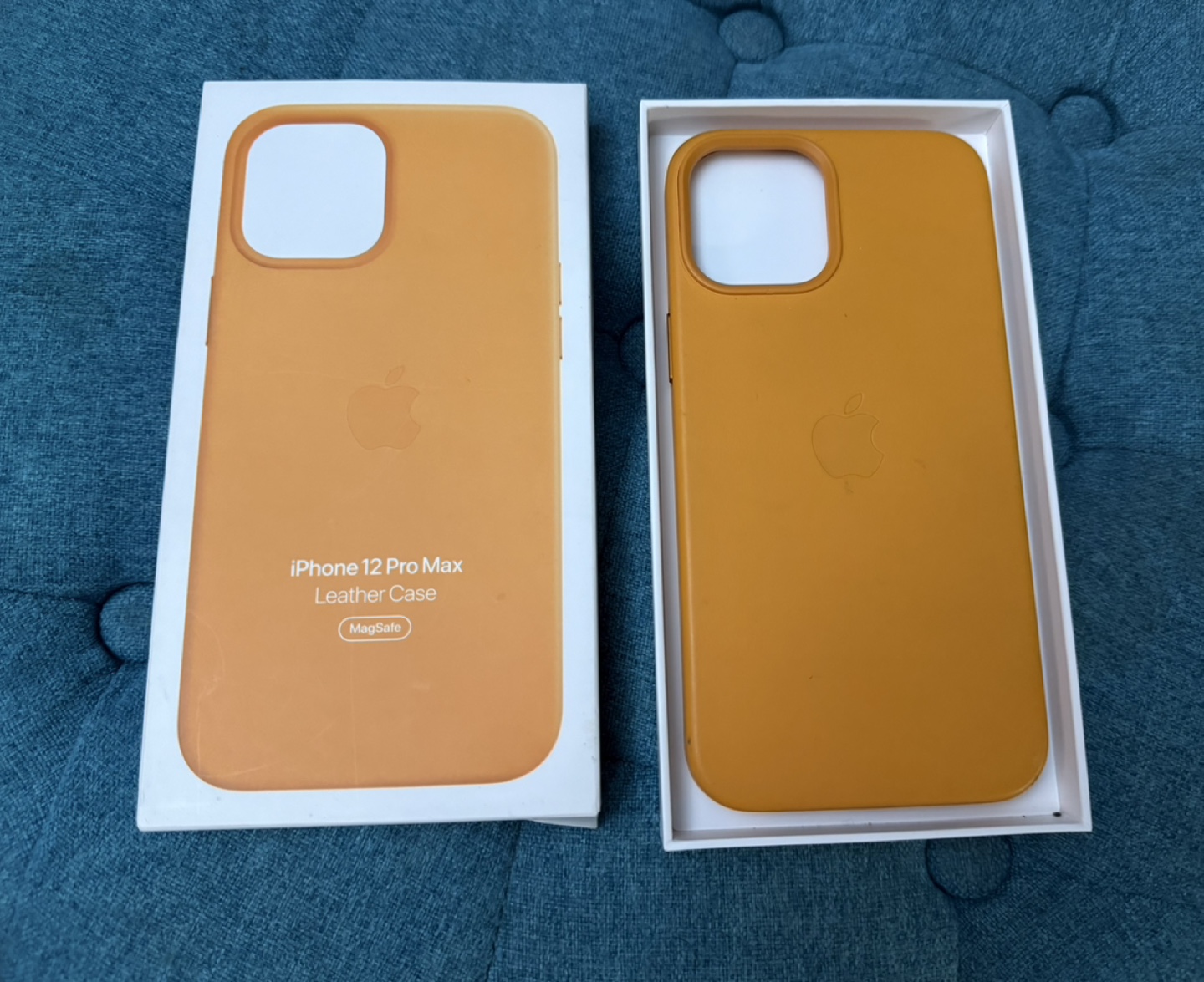 Apple iPhone 12 Pro Max Leather Case -  MagSafe - Yellow