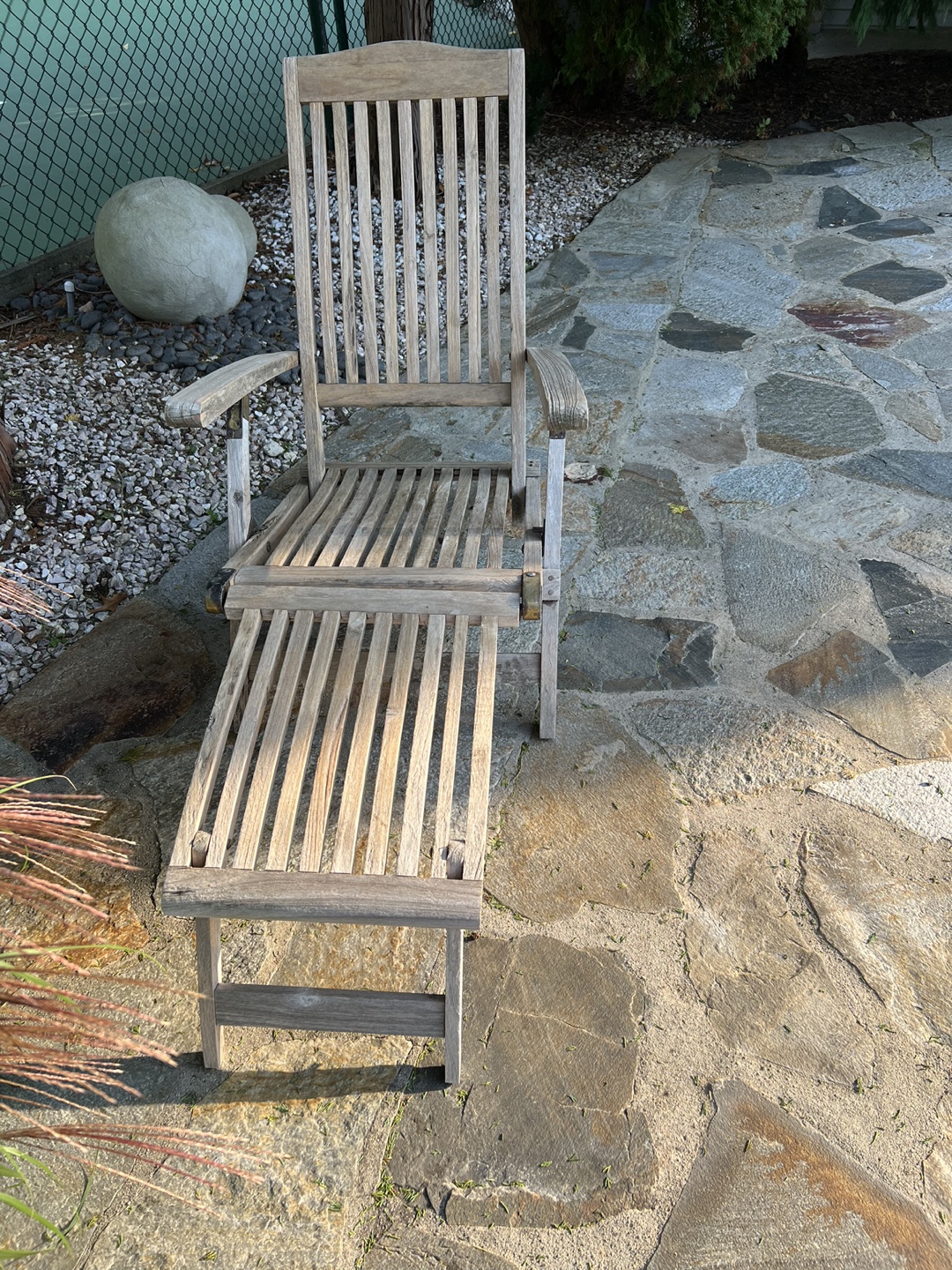 Teak Folding Lounge Chair