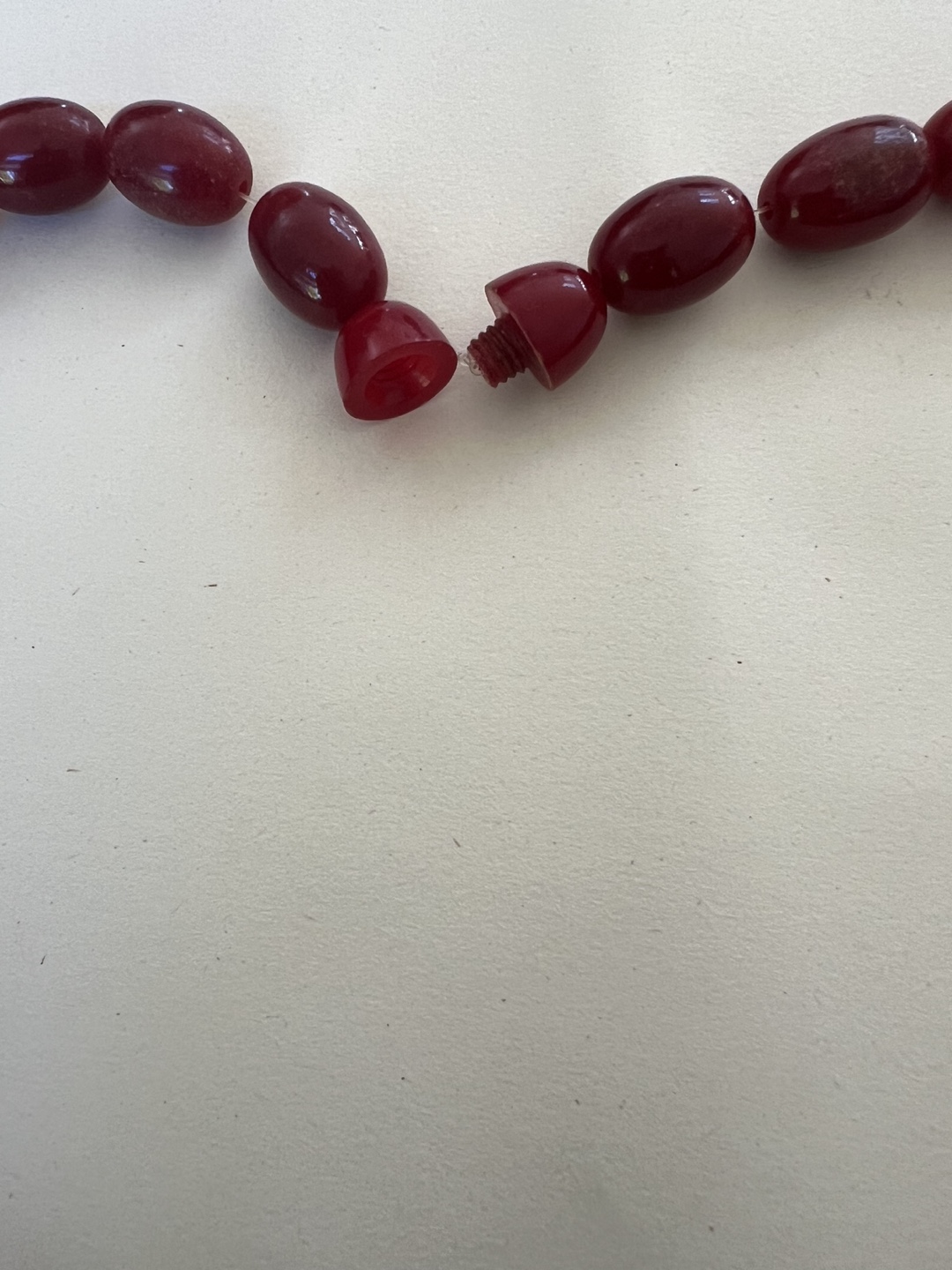 Carnelian Bead Necklace 26” - photo 5
