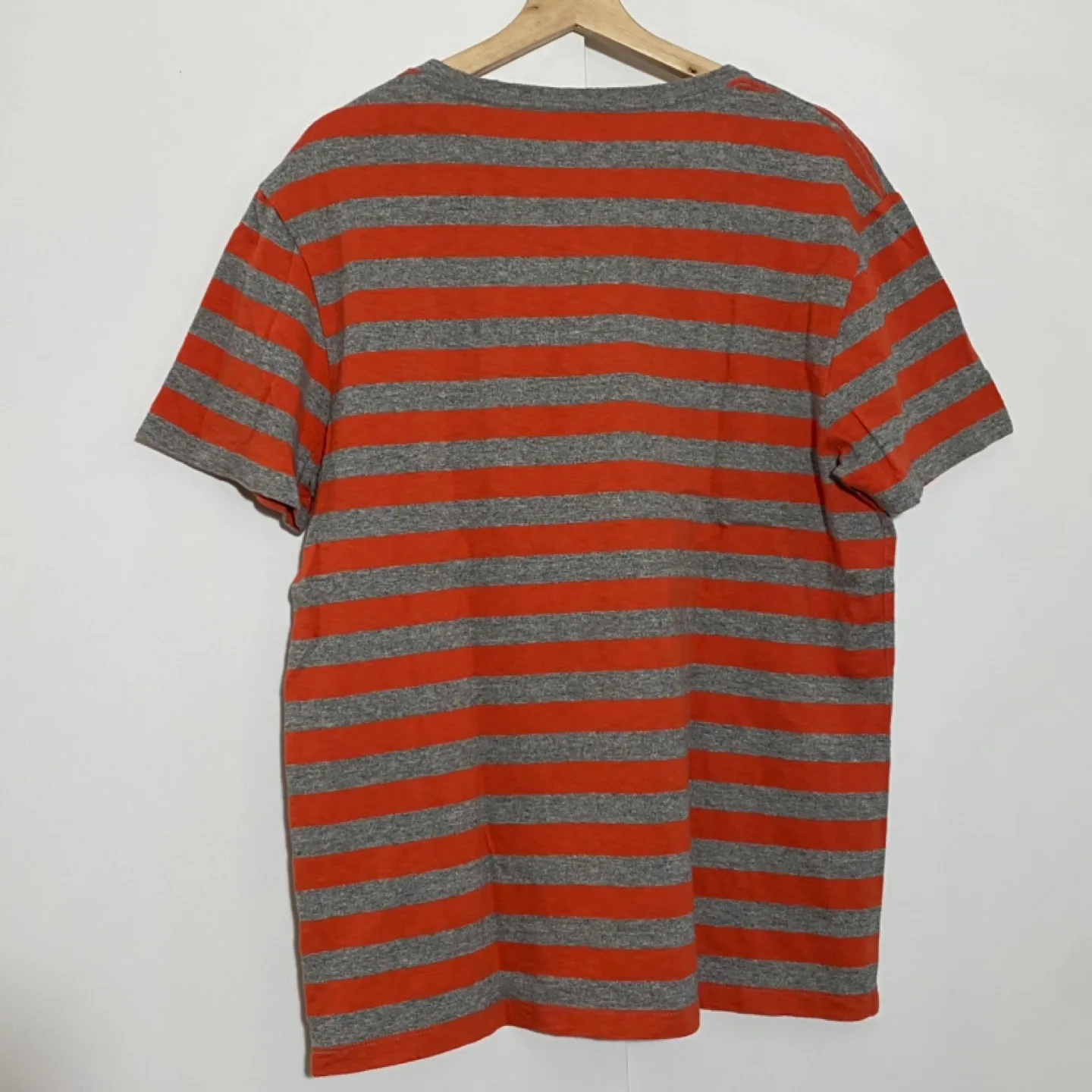 J.Crew Orange and Grey Striped T-Shirt image indicator(3)