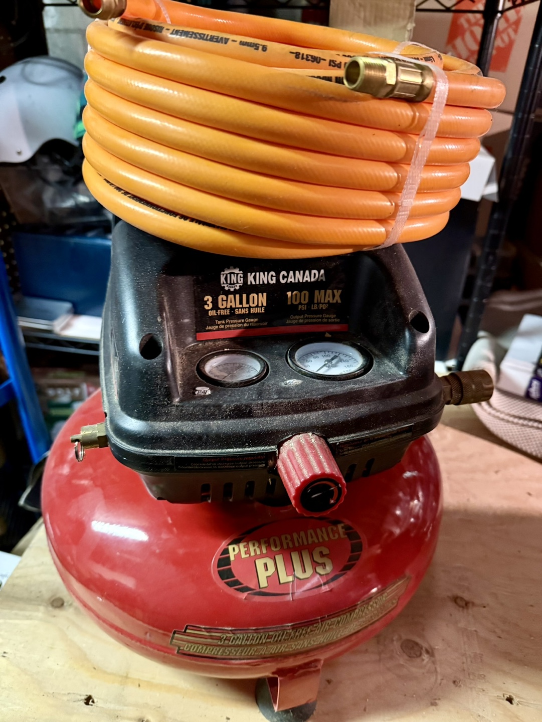 King Canada 3 Gallon Air Compressor