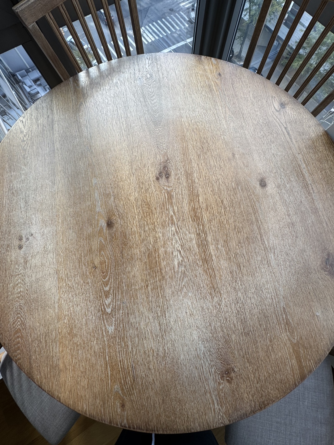 Dining Set Round Wood Dining Table and 4 Chairs - photo 4