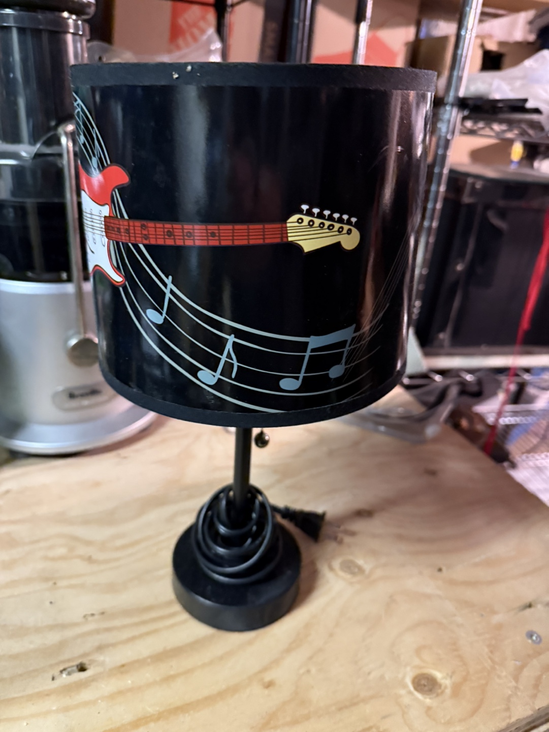 Electric Guitar Music Note Table Lamp