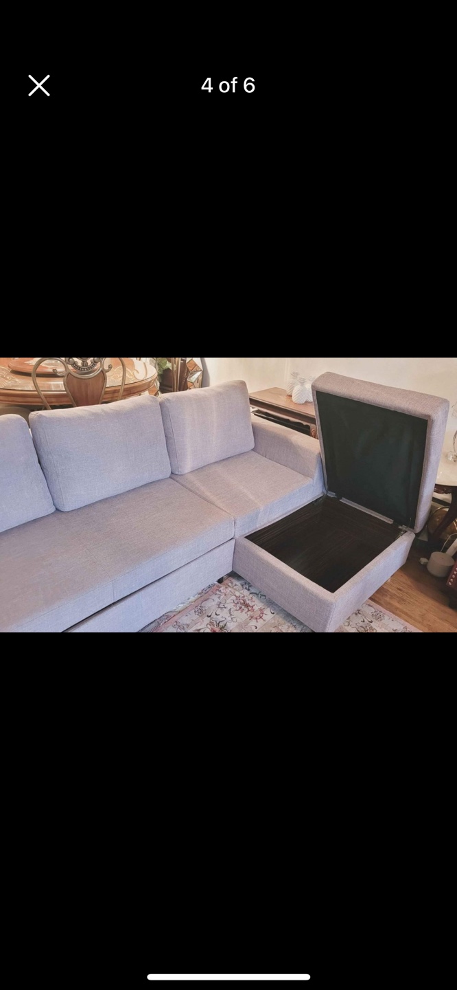 Beige sofa bed - photo 3