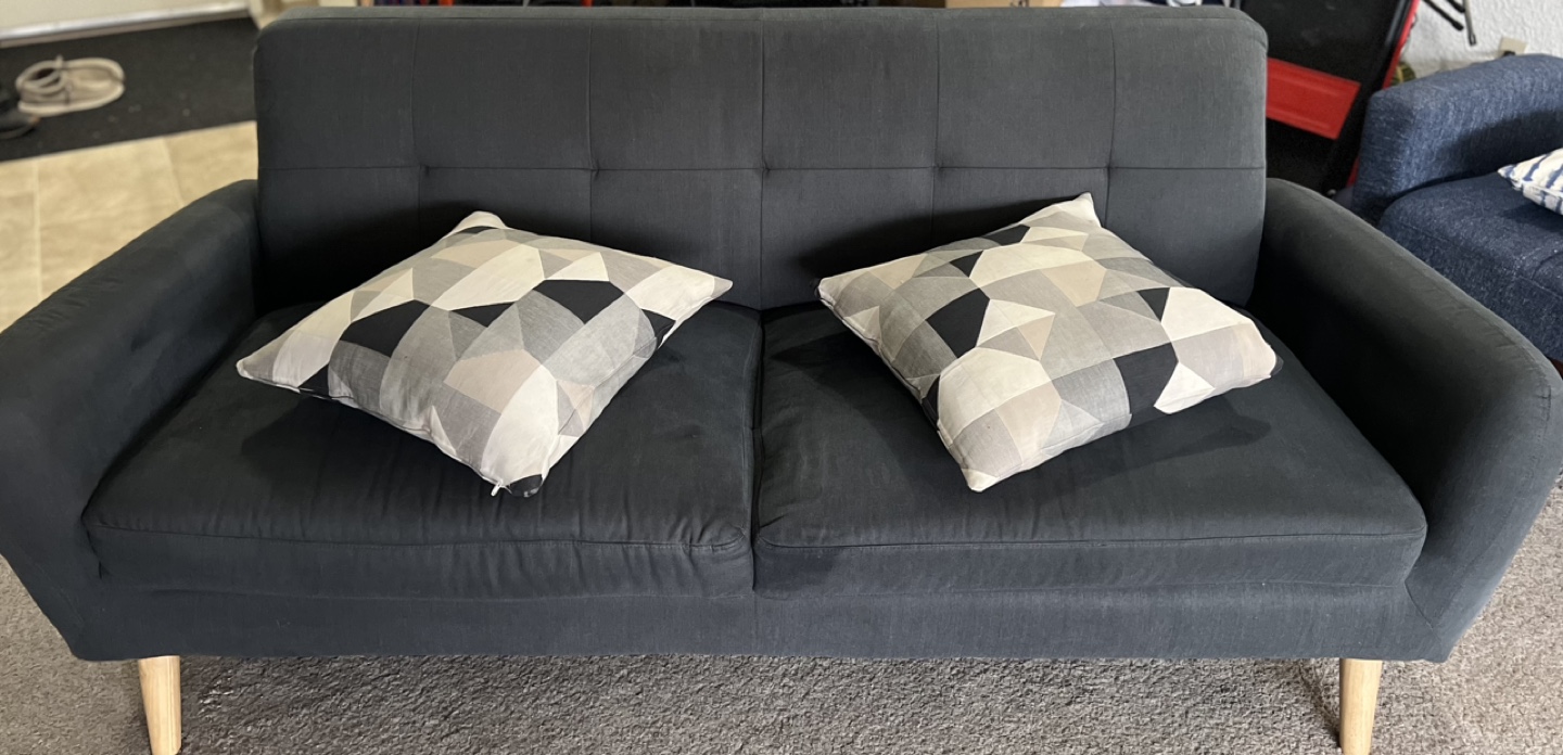 Tufted 3-seater sofa - photo 3